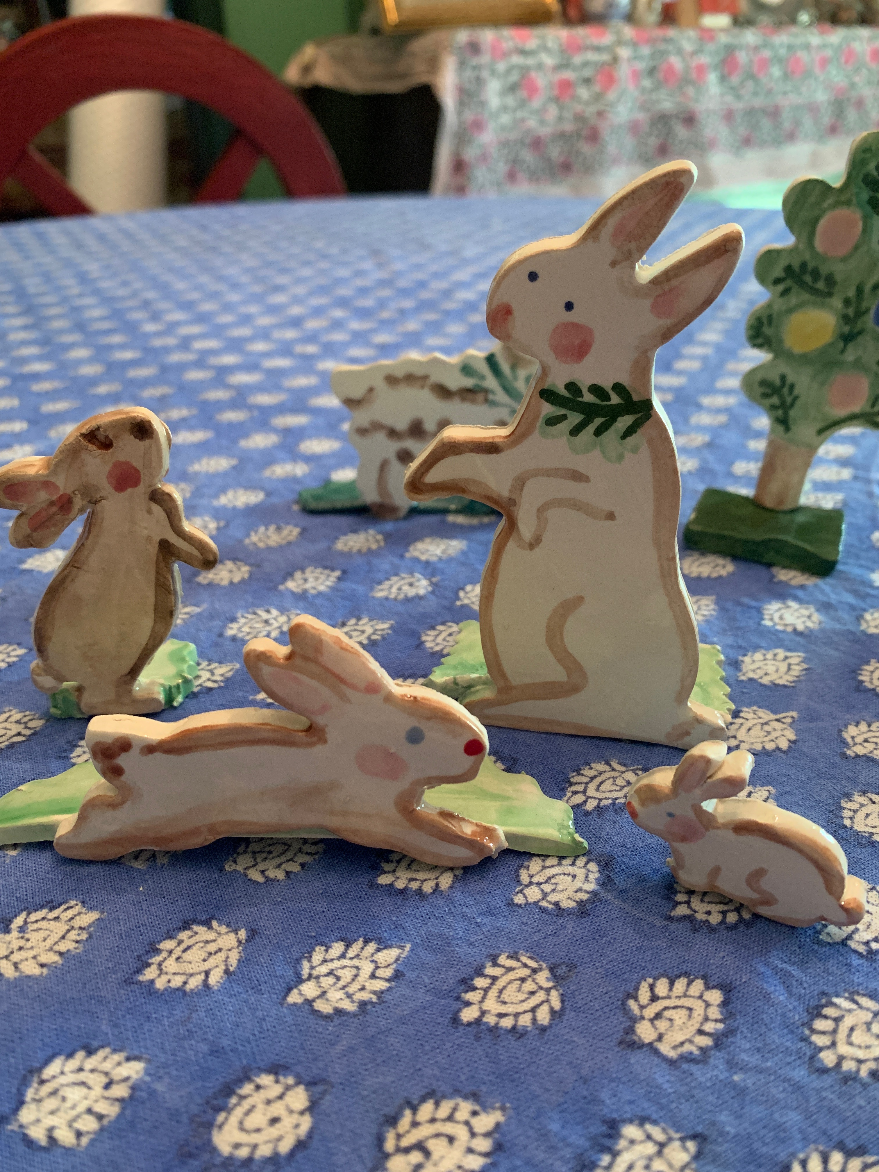 Easter Vignette - Premium Ceramic Figures from Tricia Lowenfield Design