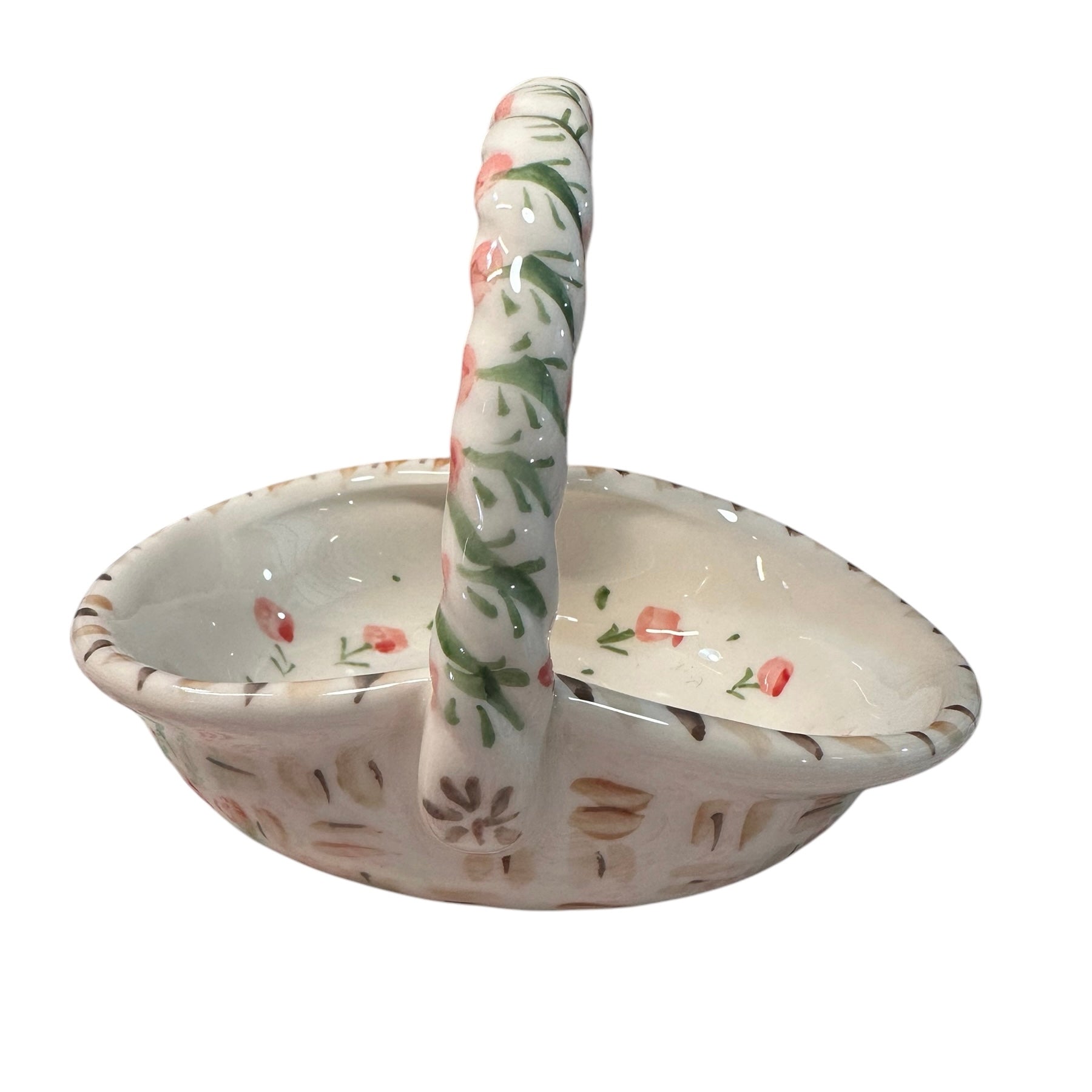 Ceramic Easter basket - Premium Ceramic Figures from Tricia Lowenfield Design