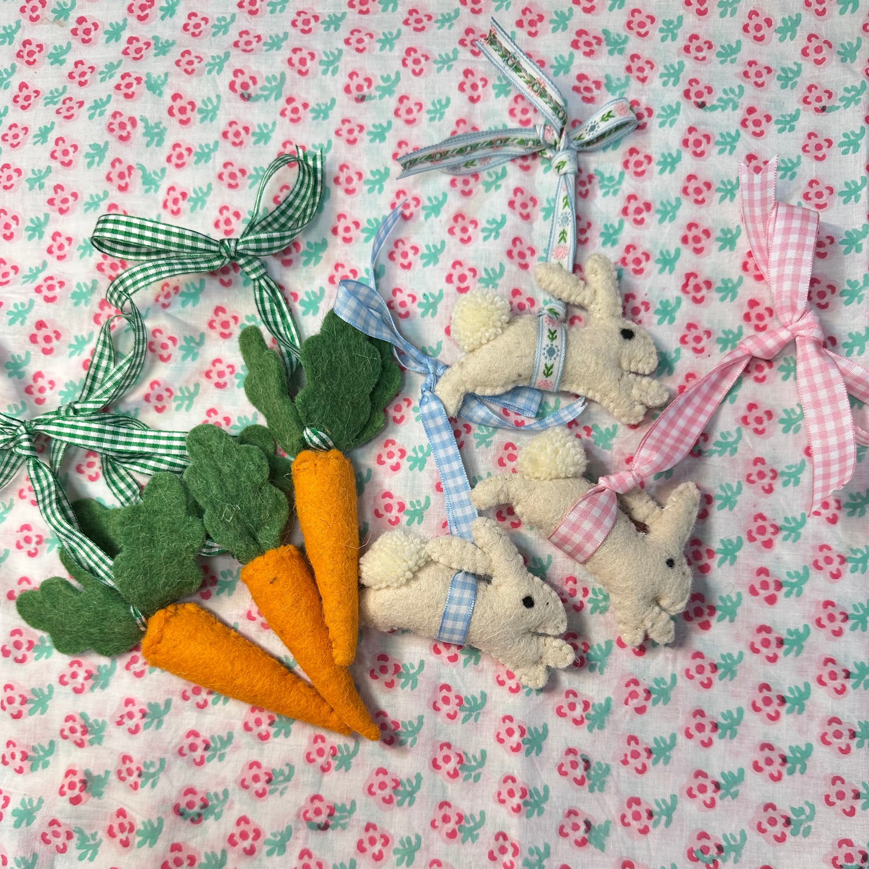 Easter Felt ornaments - Premium Ceramic Figures from Tricia Lowenfield Design