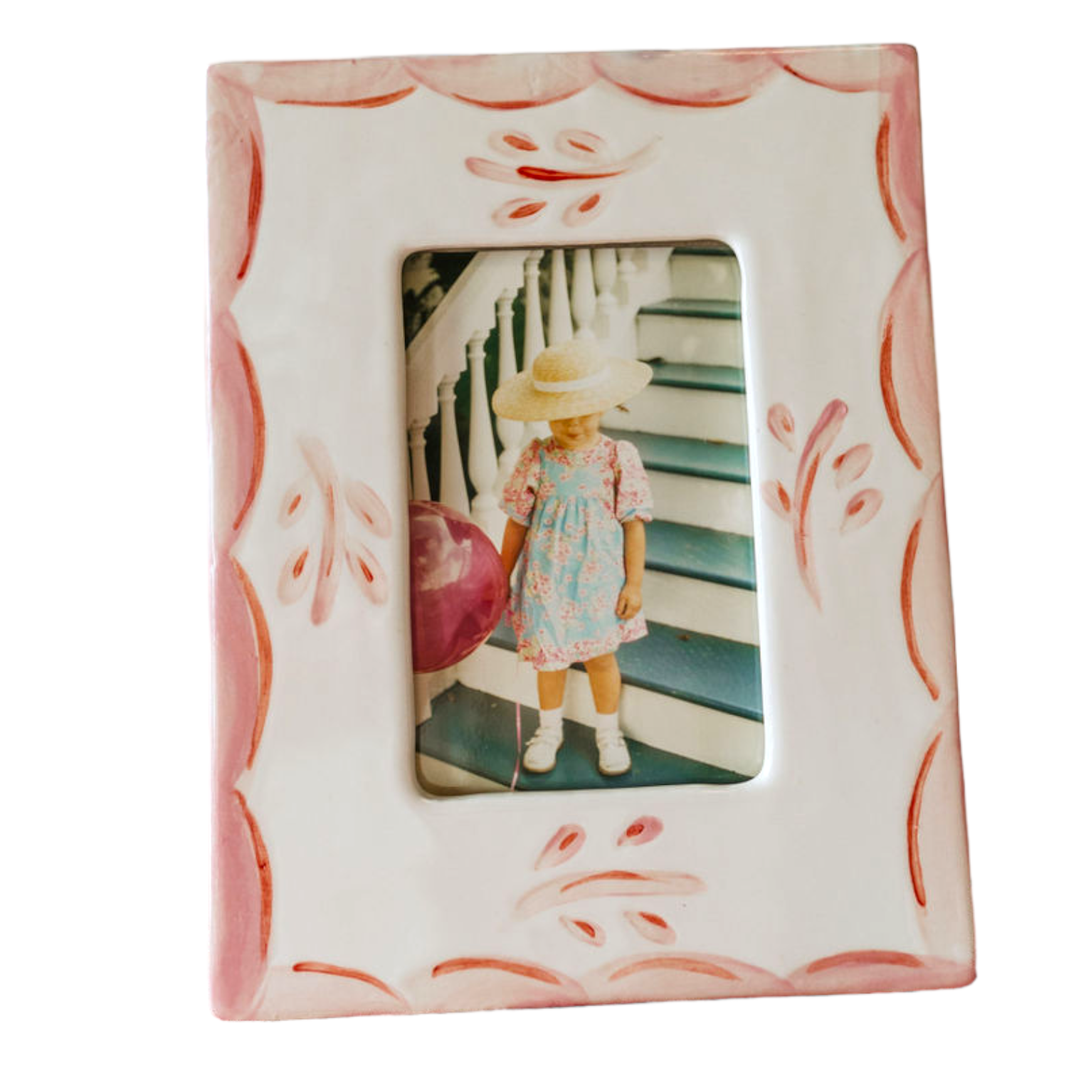 Ceramic Frame - Pink - Premium from Tricia Lowenfield Design
