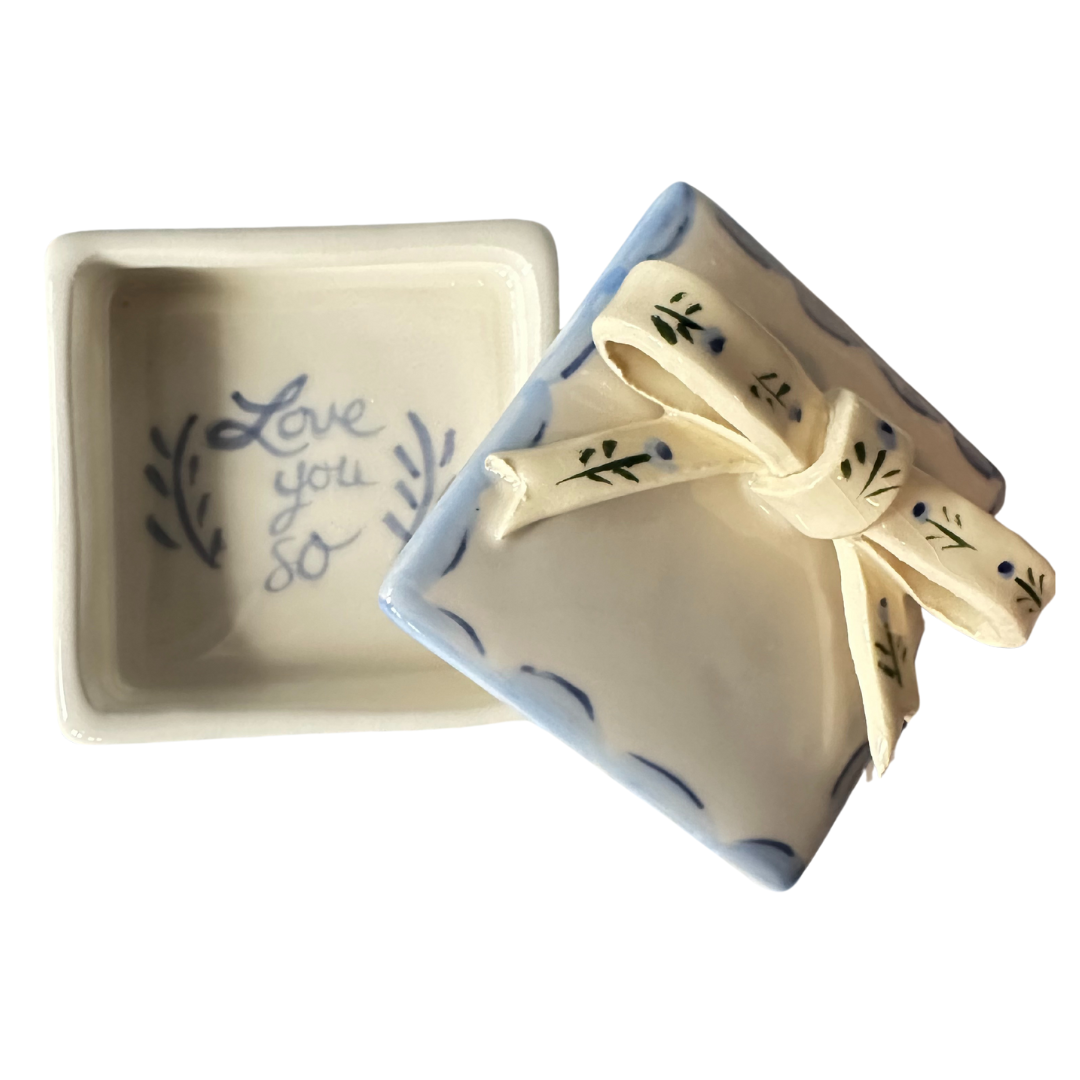 Small Trinket Box - Bow - Premium from Tricia Lowenfield Design
