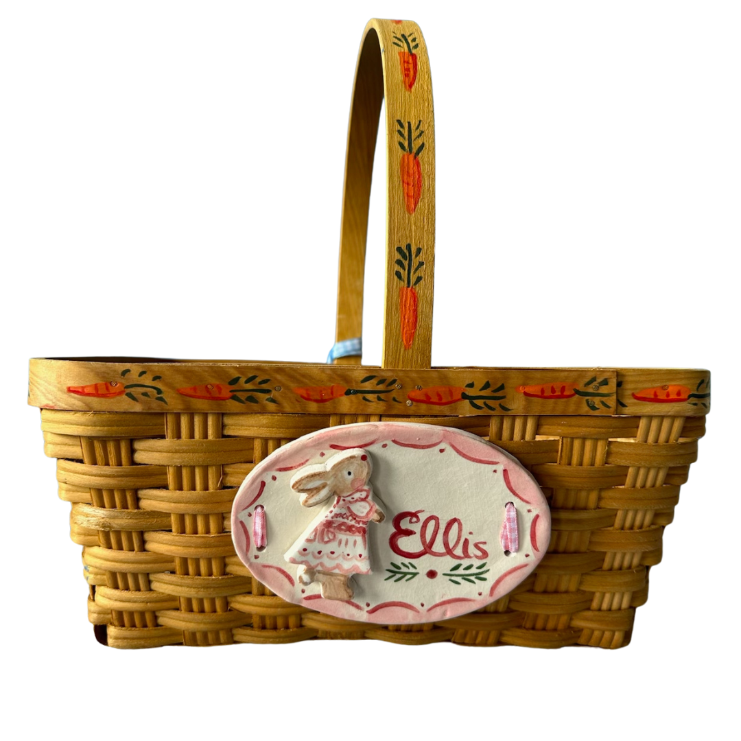 Handpainted Custom Easter Basket - Premium  from Tricia Lowenfield Design 