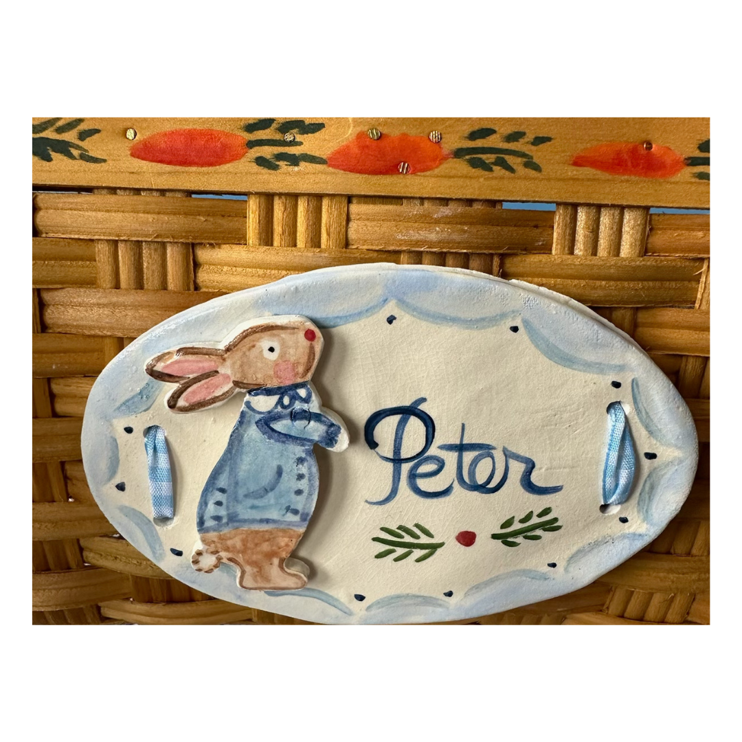 Handpainted Custom Easter Basket - Premium from Tricia Lowenfield Design
