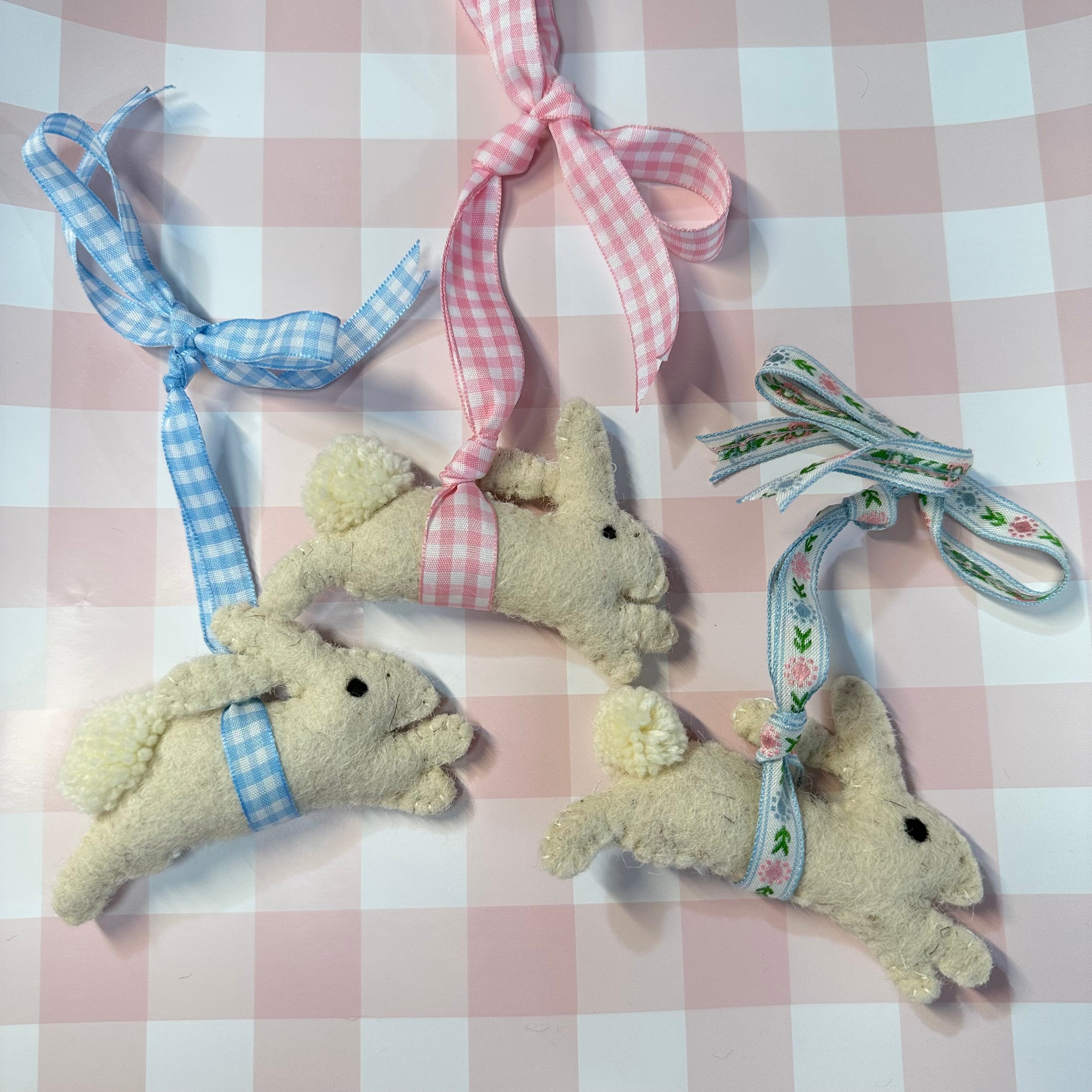 Easter Felt ornaments - Premium Ceramic Figures from Tricia Lowenfield Design