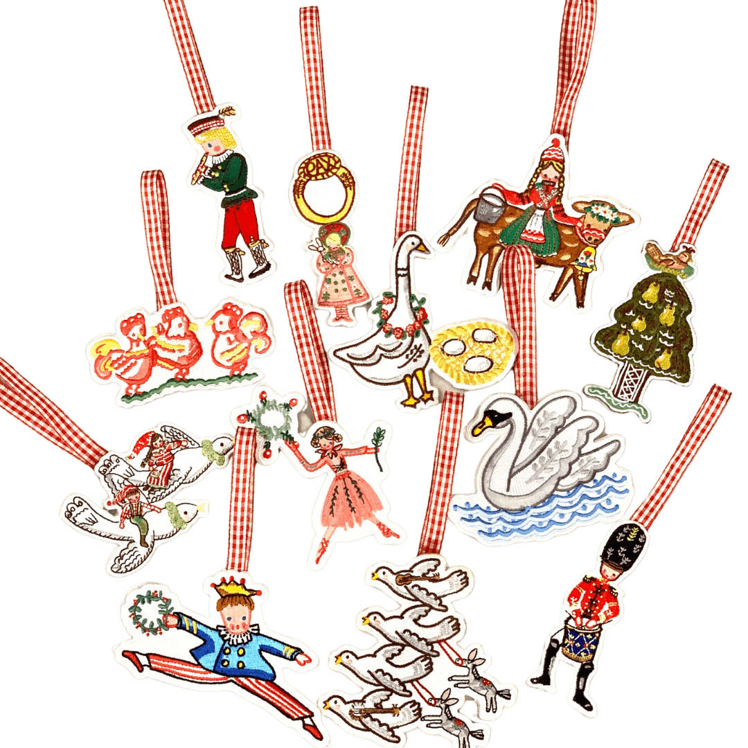 Copy of 12 Days of Christmas Embroidered Ornaments + Book Set - Premium from Tricia Lowenfield Design