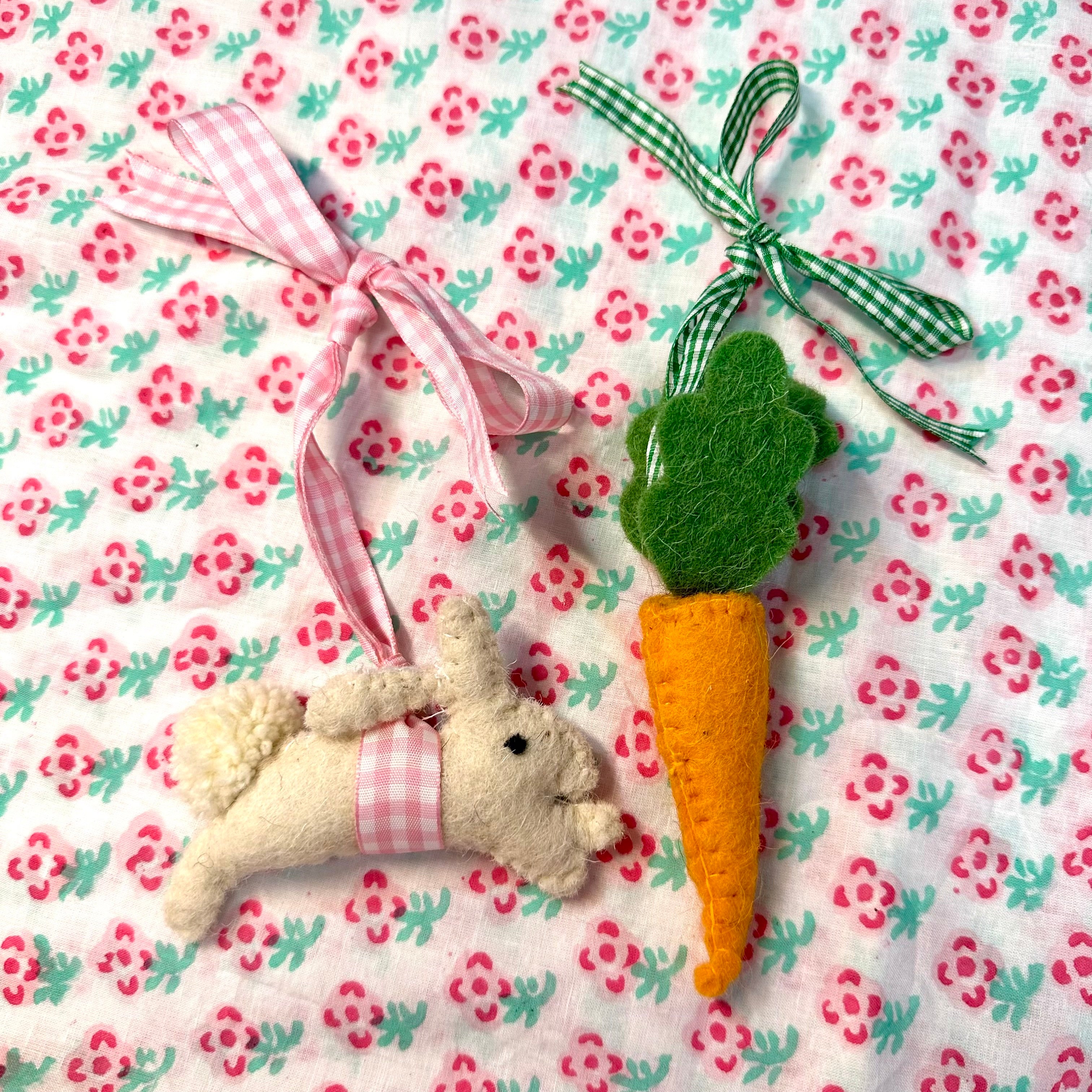 Easter Felt ornaments - Premium Ceramic Figures from Tricia Lowenfield Design