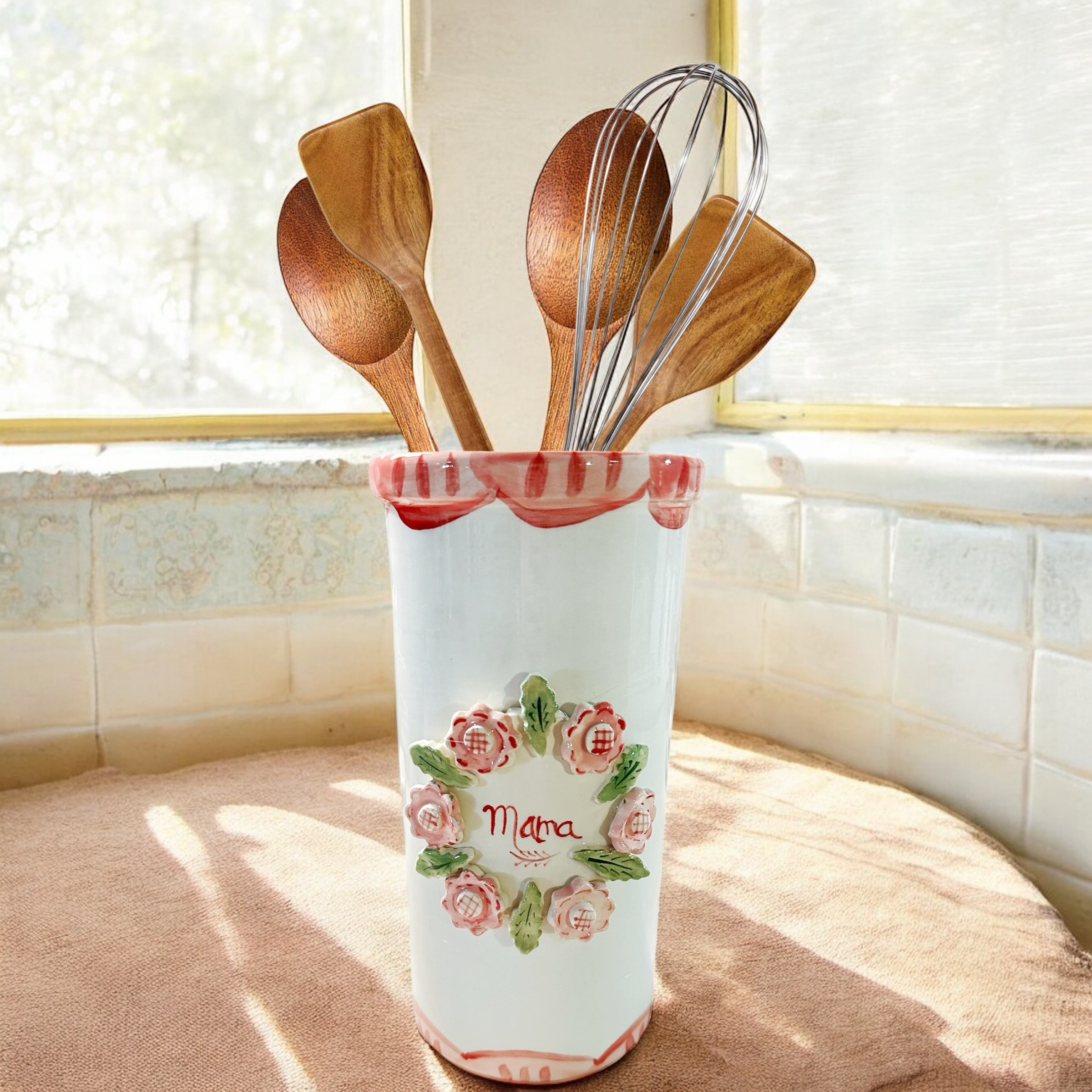 Mama Utensil Holder - Premium from Tricia Lowenfield Shop