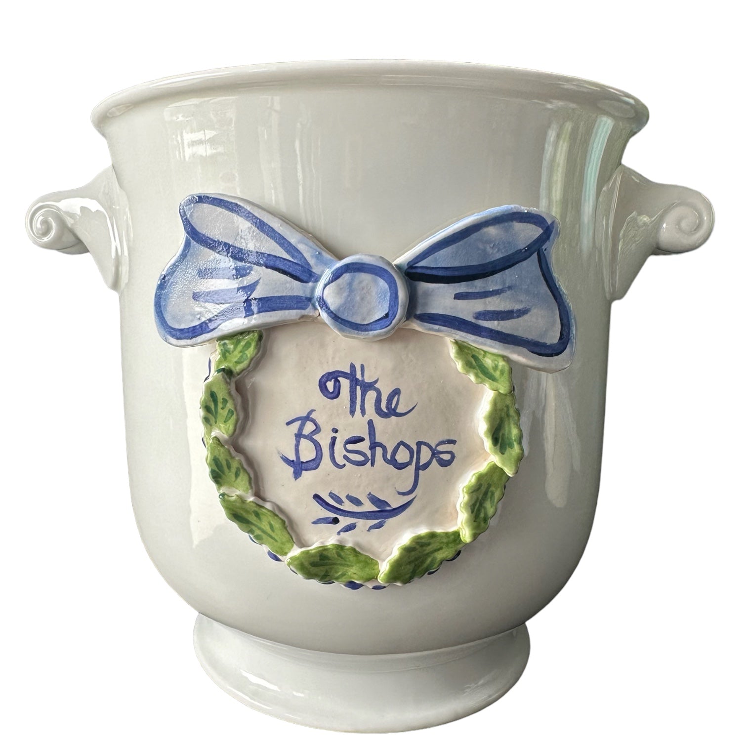 Cache Pot with Bow - Premium from Tricia Lowenfield Shop