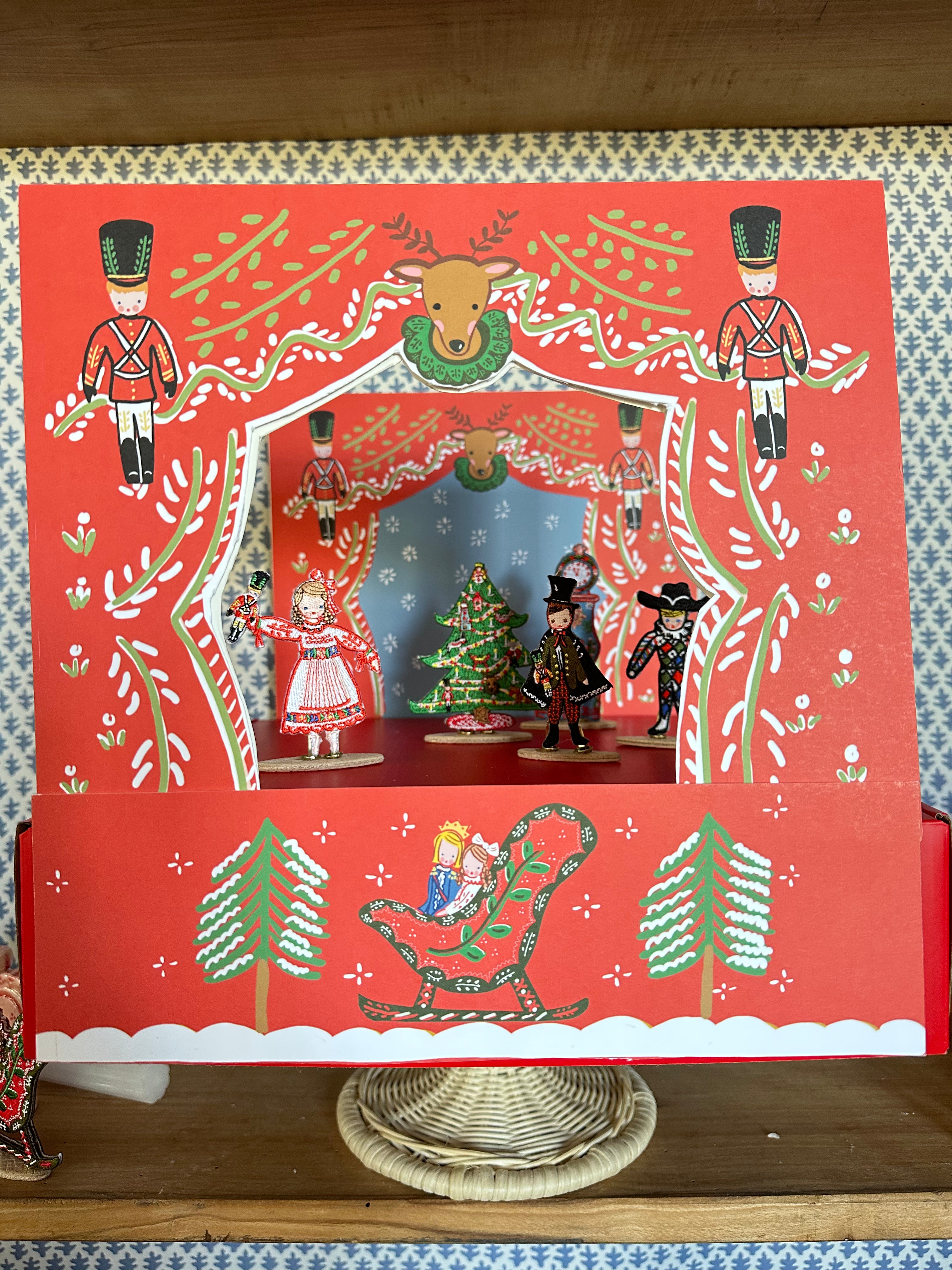 Nutcracker Theater Embroidered Characters + Stage - Premium from Tricia Lowenfield Design