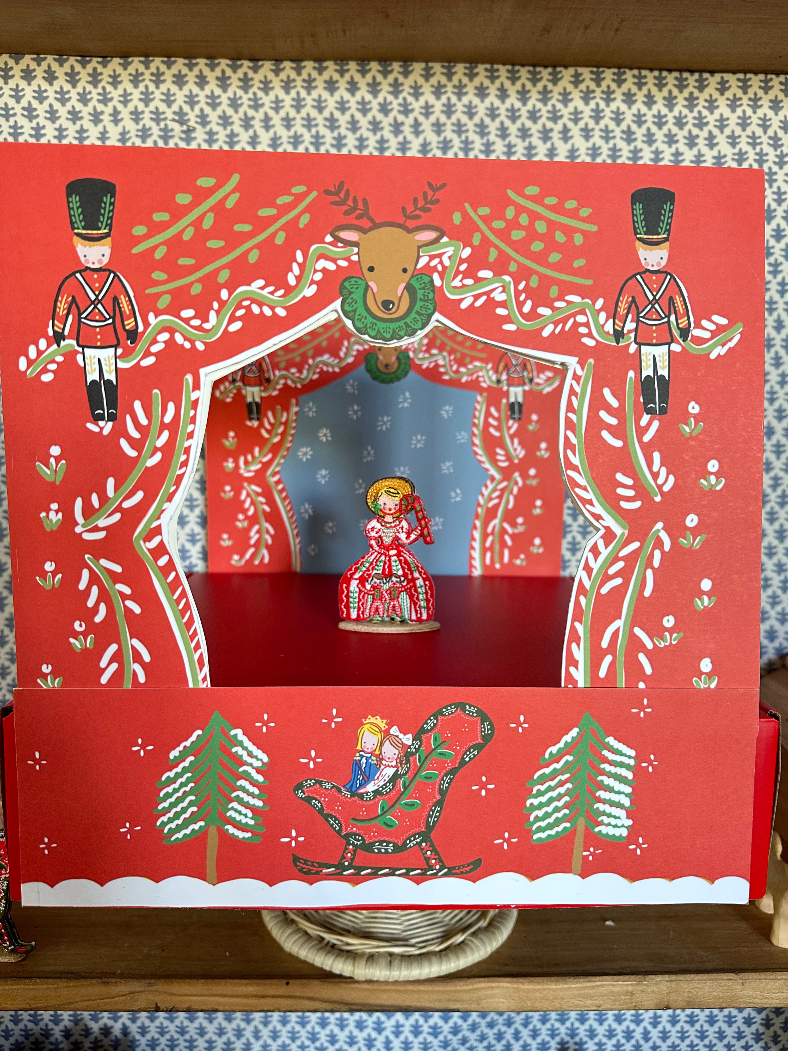 Nutcracker Theater Embroidered Characters + Stage