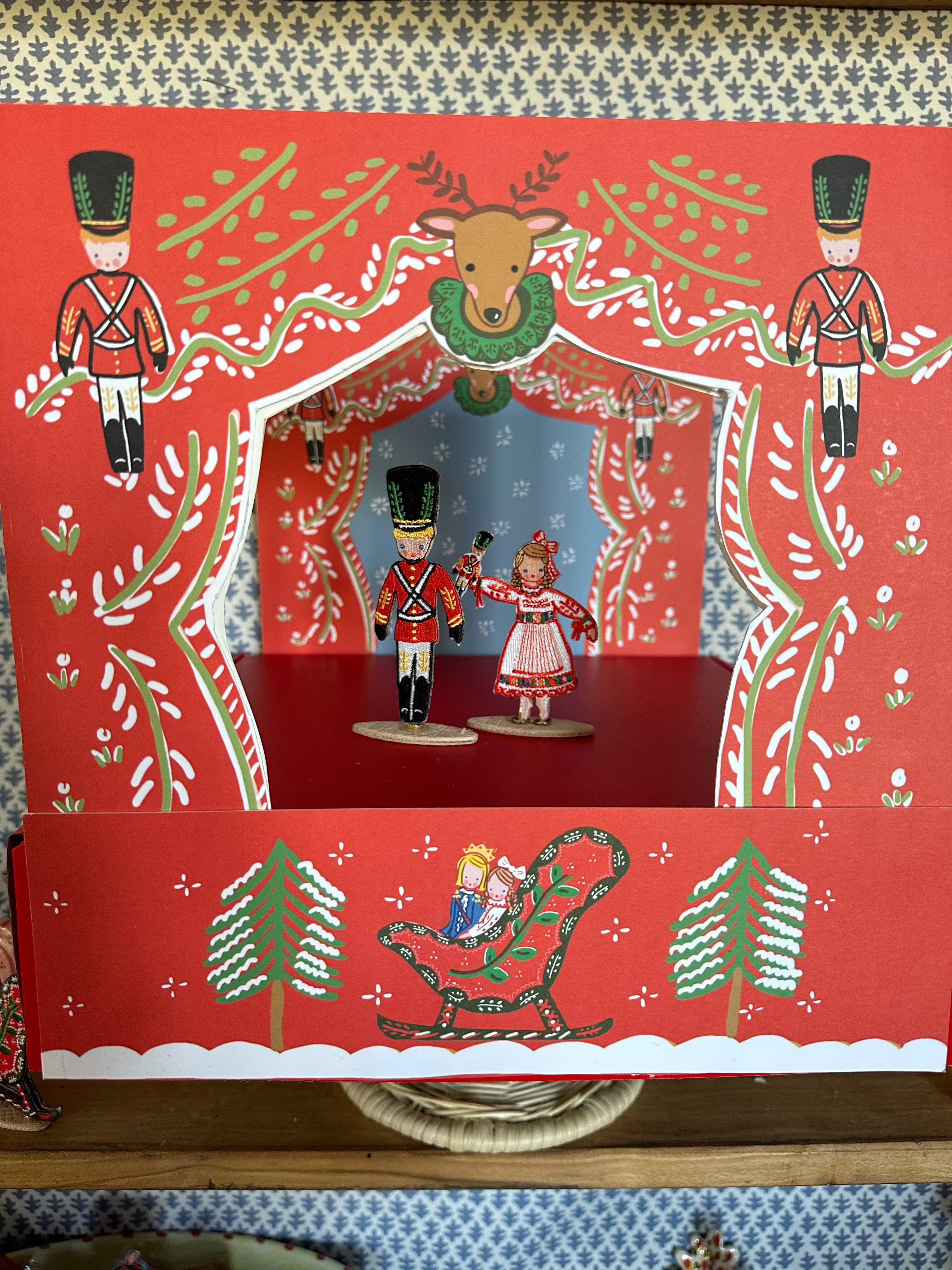 Nutcracker Theater Embroidered Characters + Stage - Premium  from Tricia Lowenfield Design 