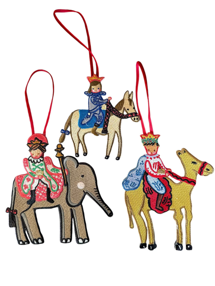 Nativity Embroidered Ornaments - set of 12 - Premium from Tricia Lowenfield Shop