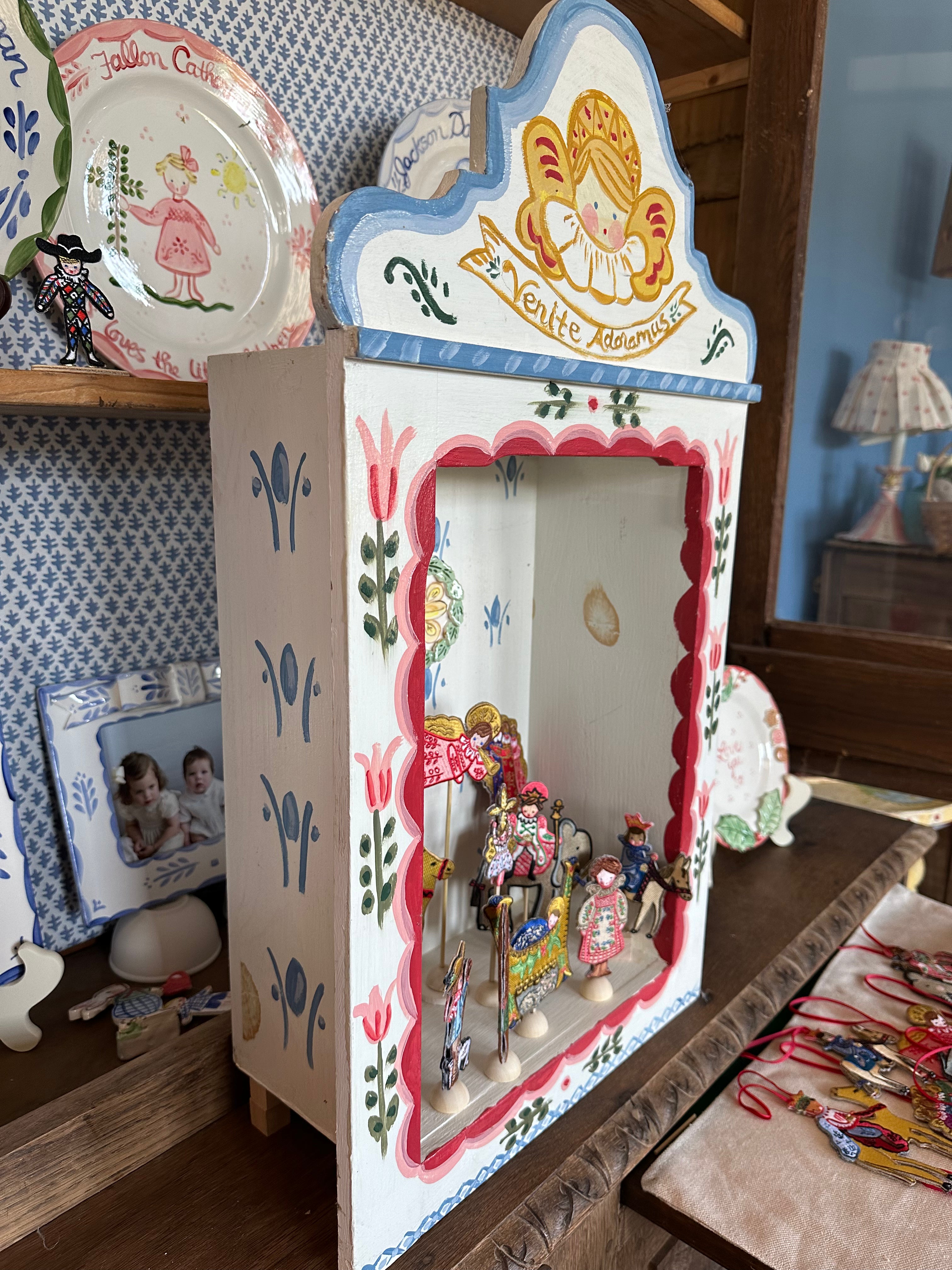 Grotto Nativity with 12 Nativity figures - Premium from Tricia Lowenfield Design