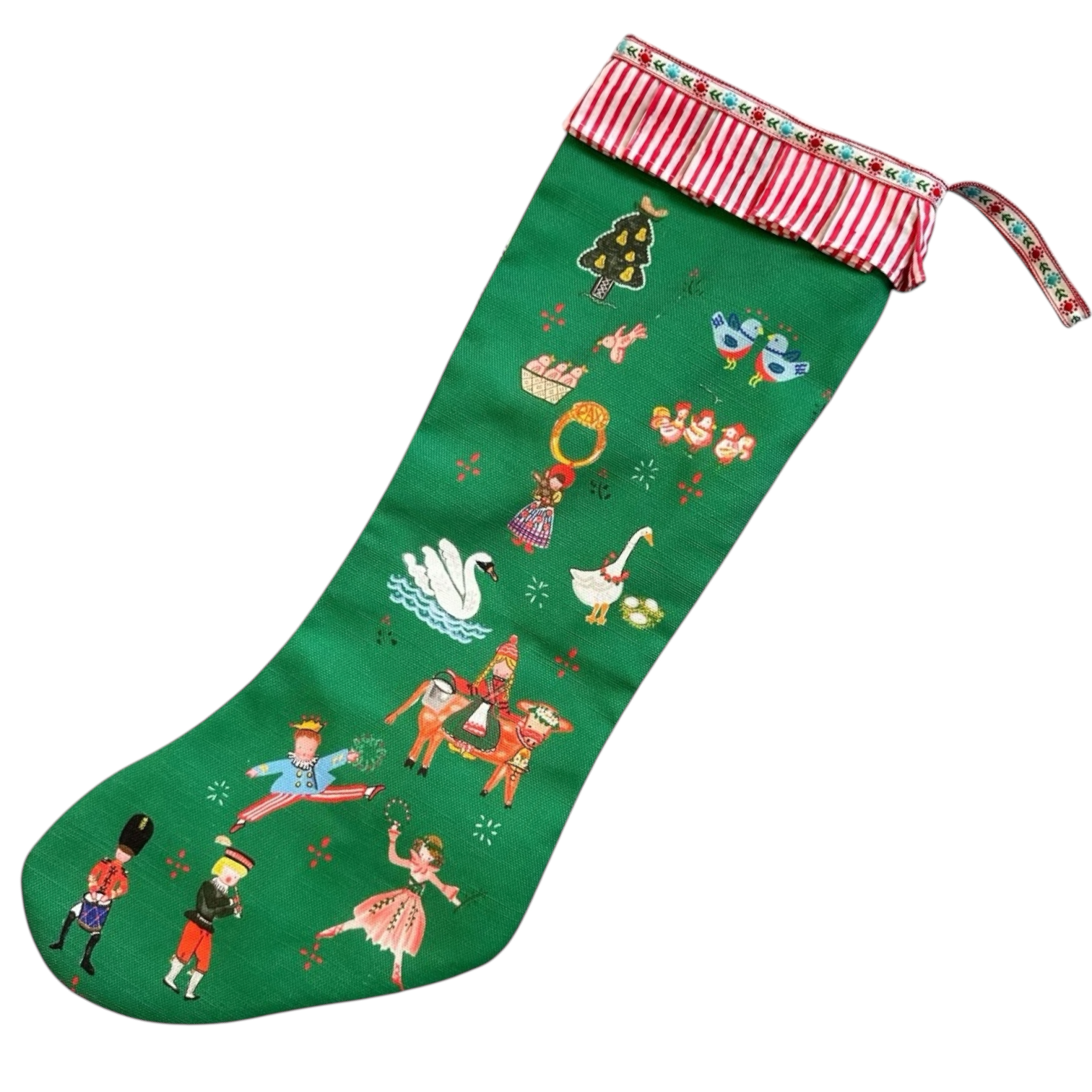 Stocking - Green 12 Days of Christmas - Premium from Tricia Lowenfield Design