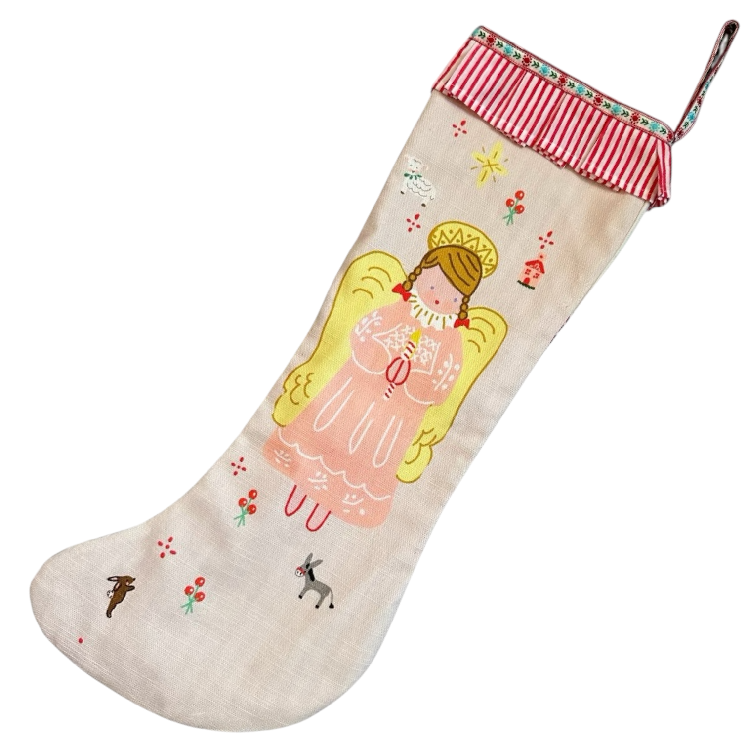 Stocking - Pink Angel - Premium from Tricia Lowenfield Design