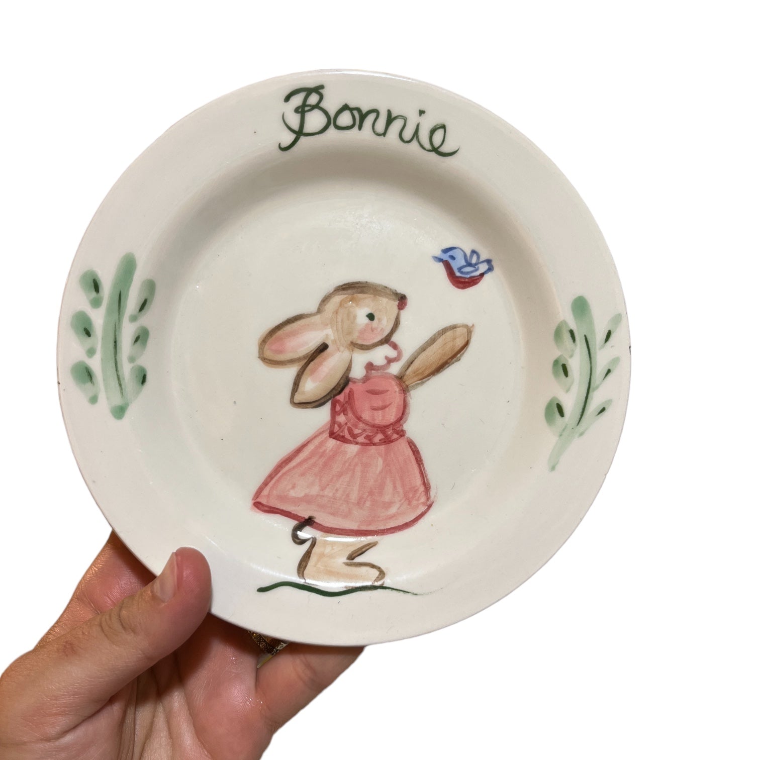 Little Plate- Bunny Girl - Premium  from Tricia Lowenfield Shop 