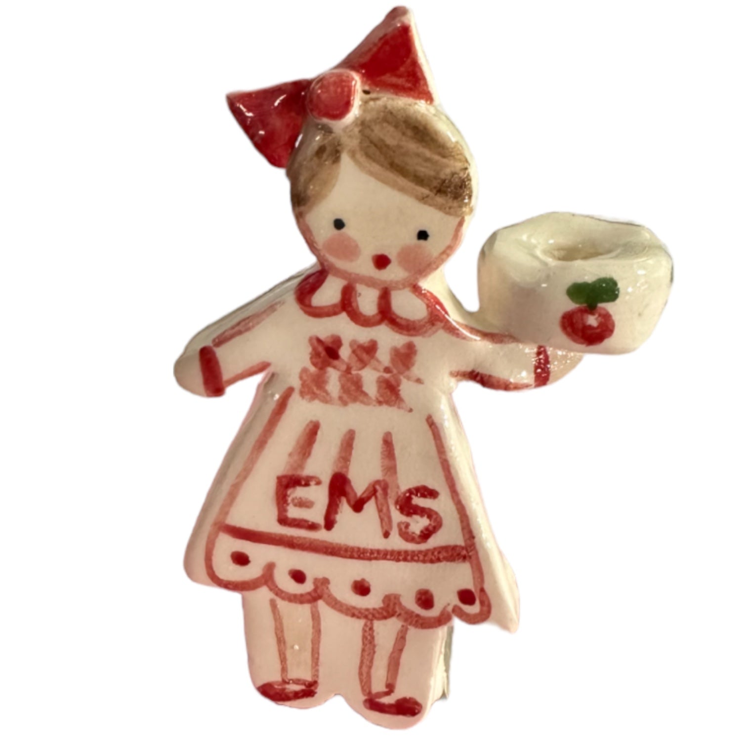 Cake Topper - Girl with Bow - Premium Cake Topper from Tricia Lowenfield Design