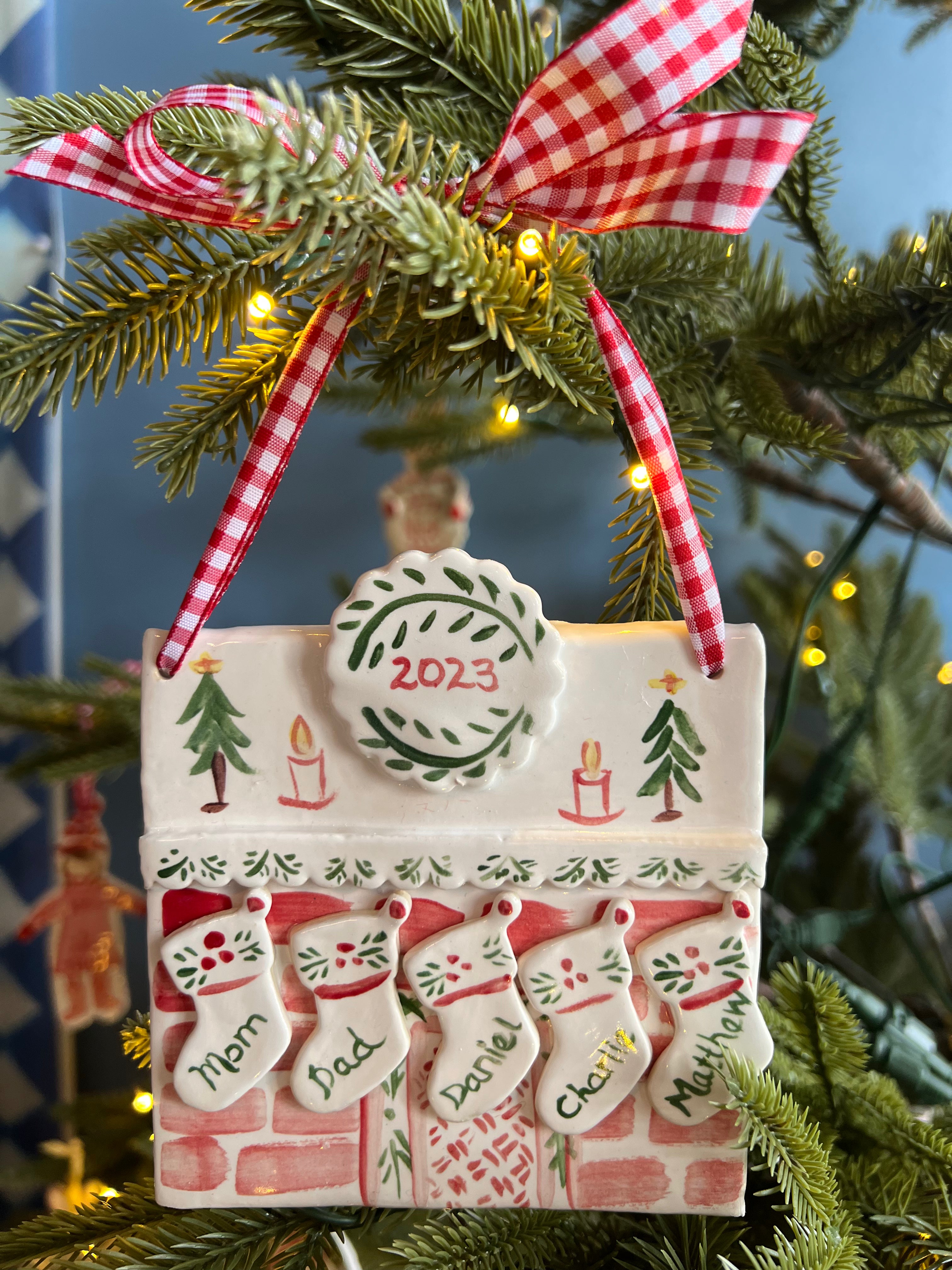 Fireplace Ornament (full color) - Premium from Tricia Lowenfield Design