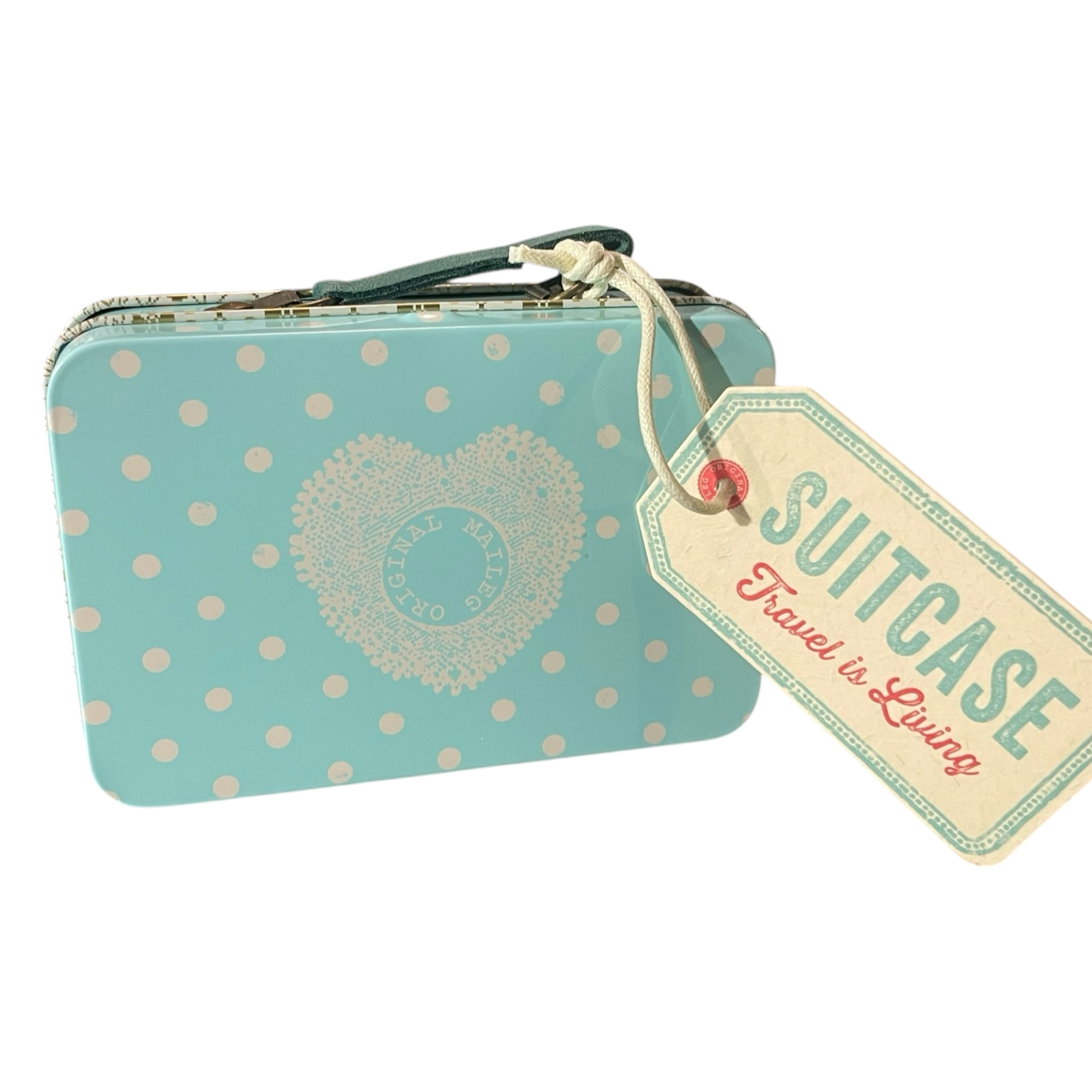 Miniature Metal Suitcase for Maileg Mice - Blue - Premium from Maileg