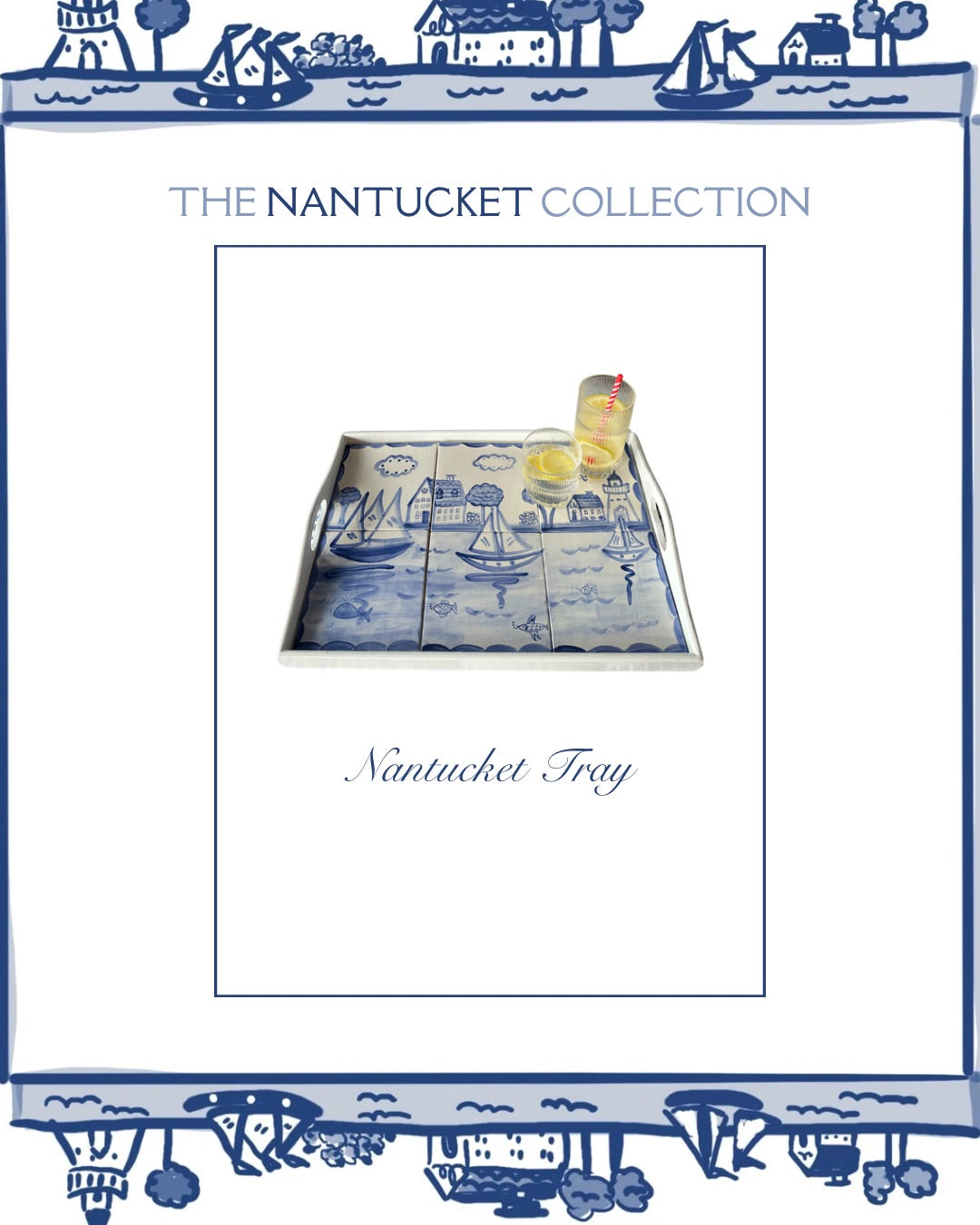 Nantucket Tile Tray