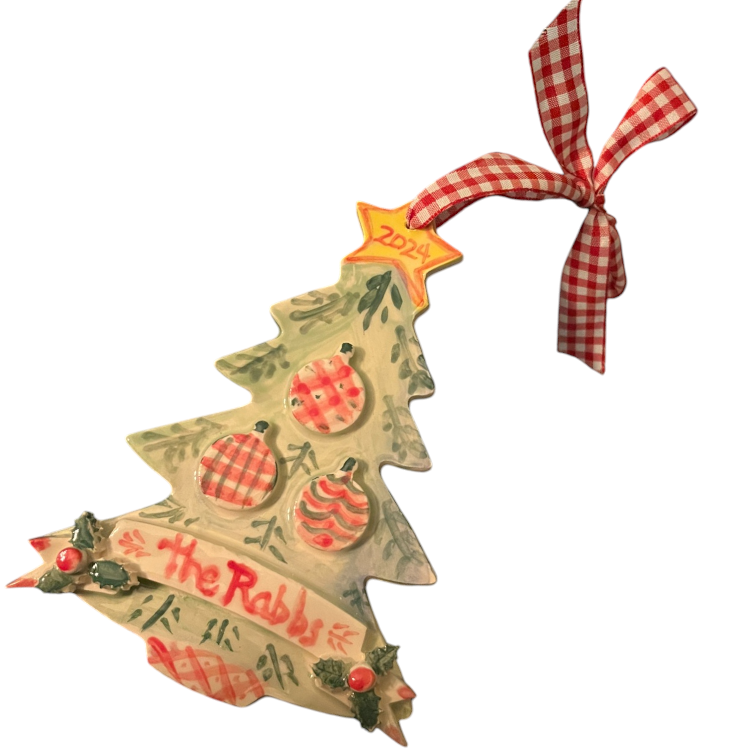 Tree Ornament with Family Name - Premium from Tricia Lowenfield Design