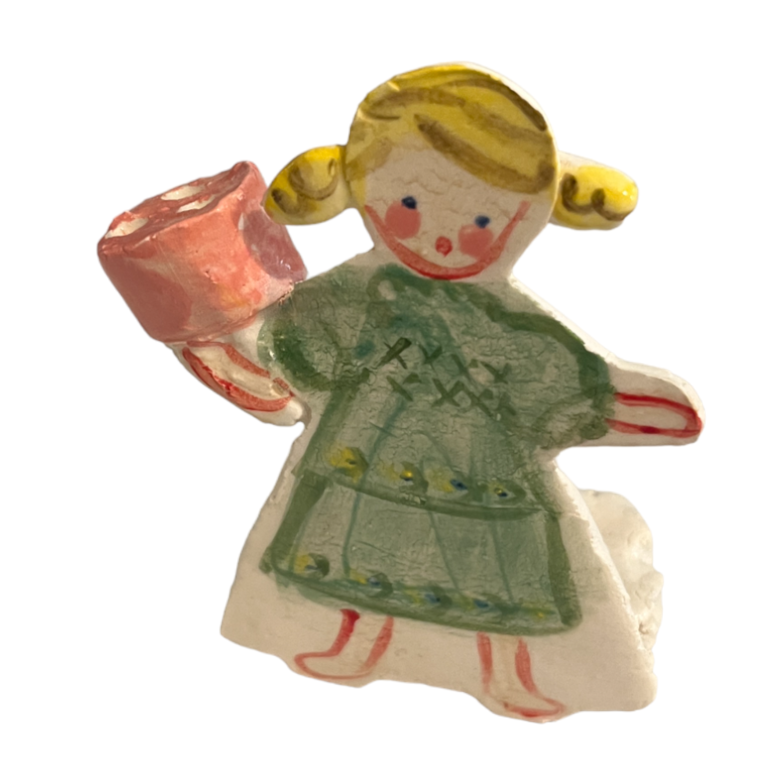 Cake Topper - Girl with Pigtails - Premium Cake Topper from Tricia Lowenfield Design