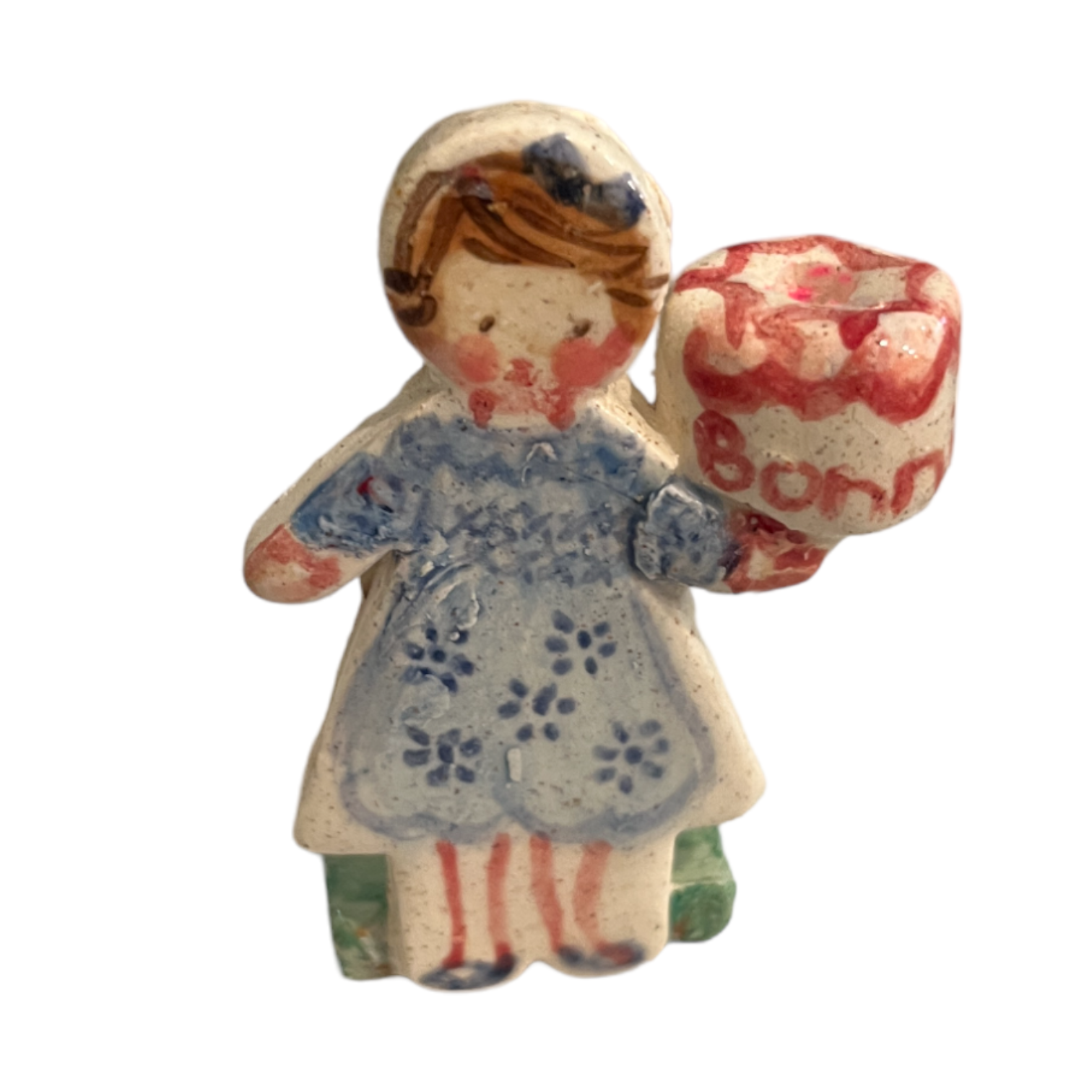 Cake Topper - Baby Girl with Bow - Premium Cake Topper from Tricia Lowenfield Design