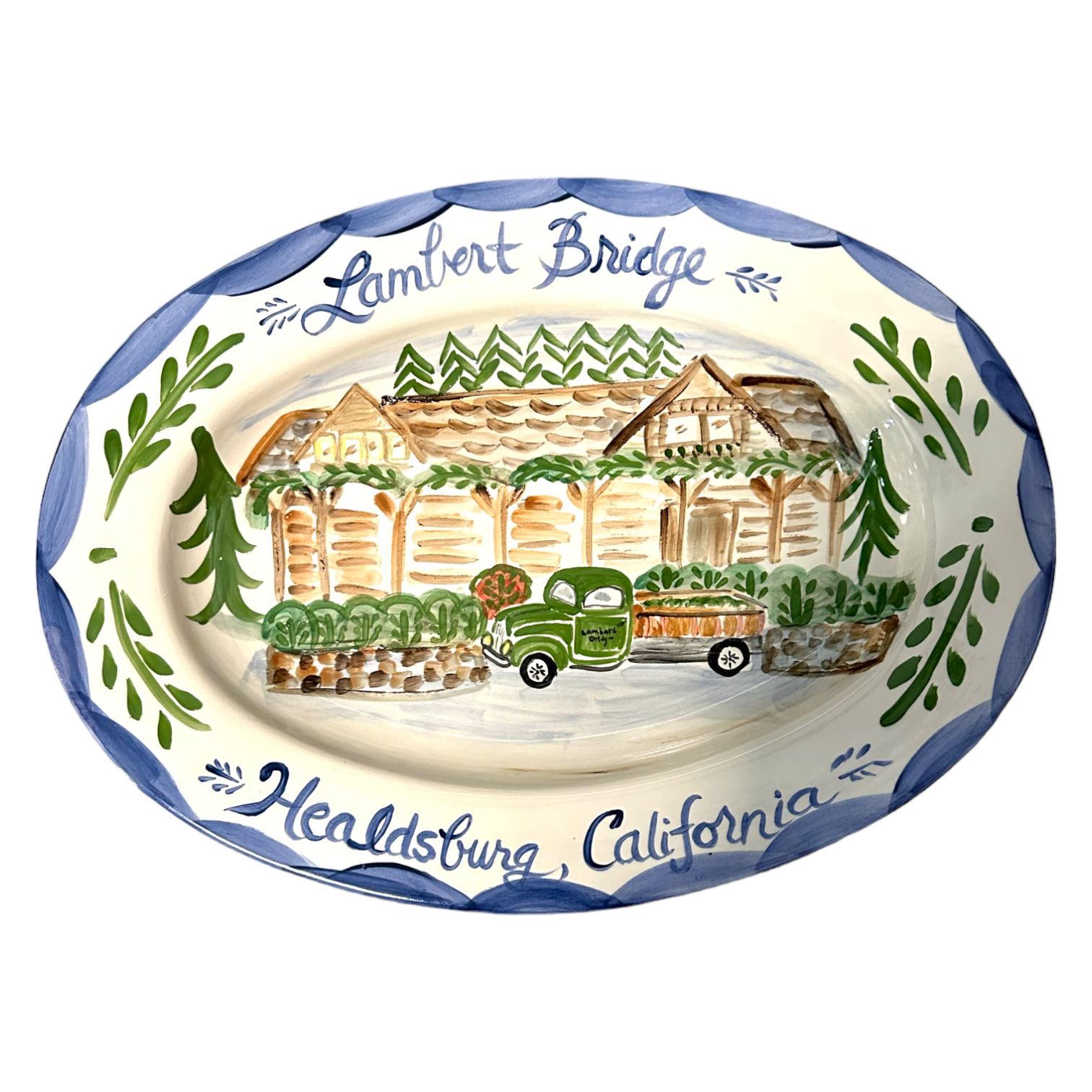 Large Custom Platter - House (Full Color) - Premium Platter from Tricia Lowenfield Design