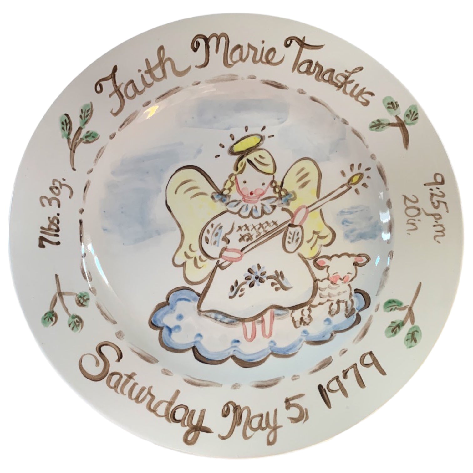 Baby birth plate cheap
