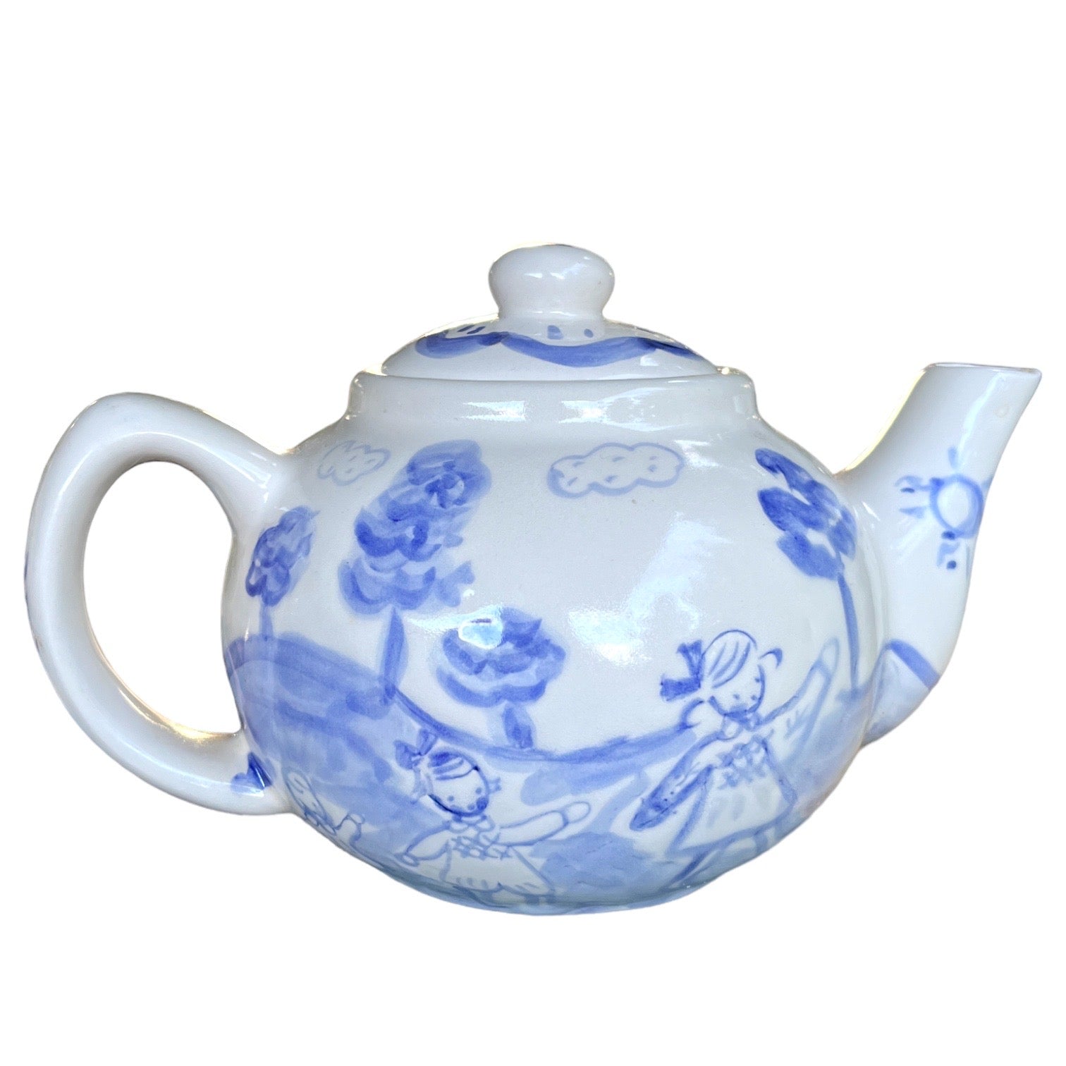 Teapot with Children and Pets - Premium from Tricia Lowenfield Design