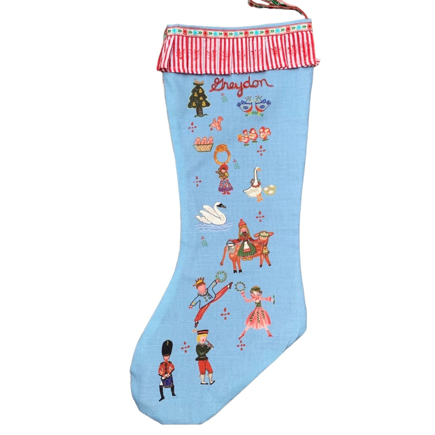 12 Days Stocking - Blue - Premium  from Tricia Lowenfield Design 