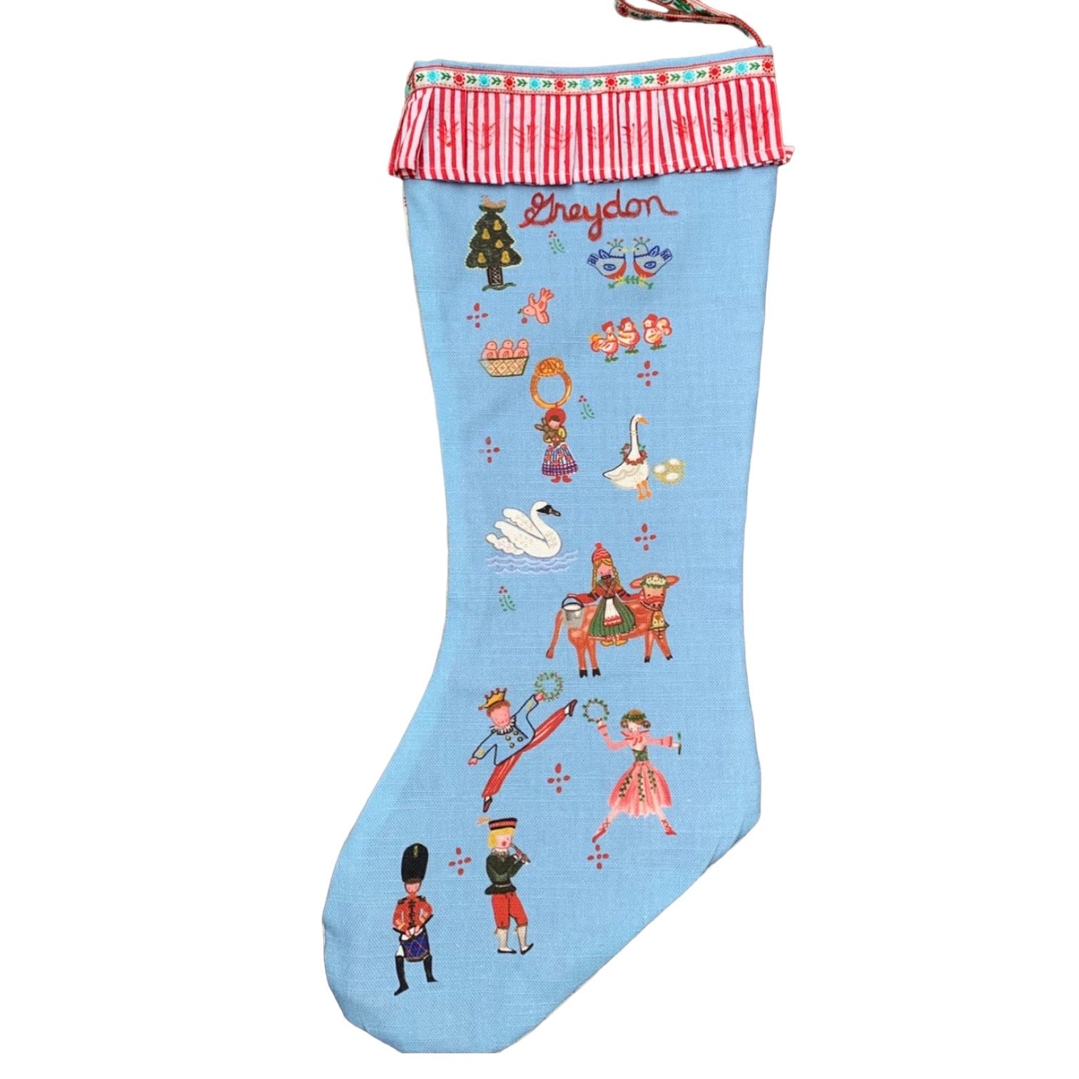 12 Days Stocking - Blue - Premium from Tricia Lowenfield Design