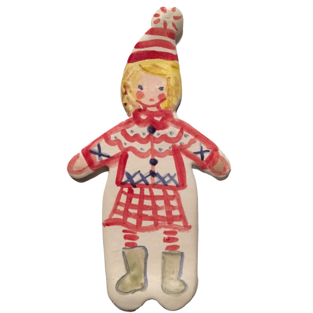 Stocking Cap Girl Ornament