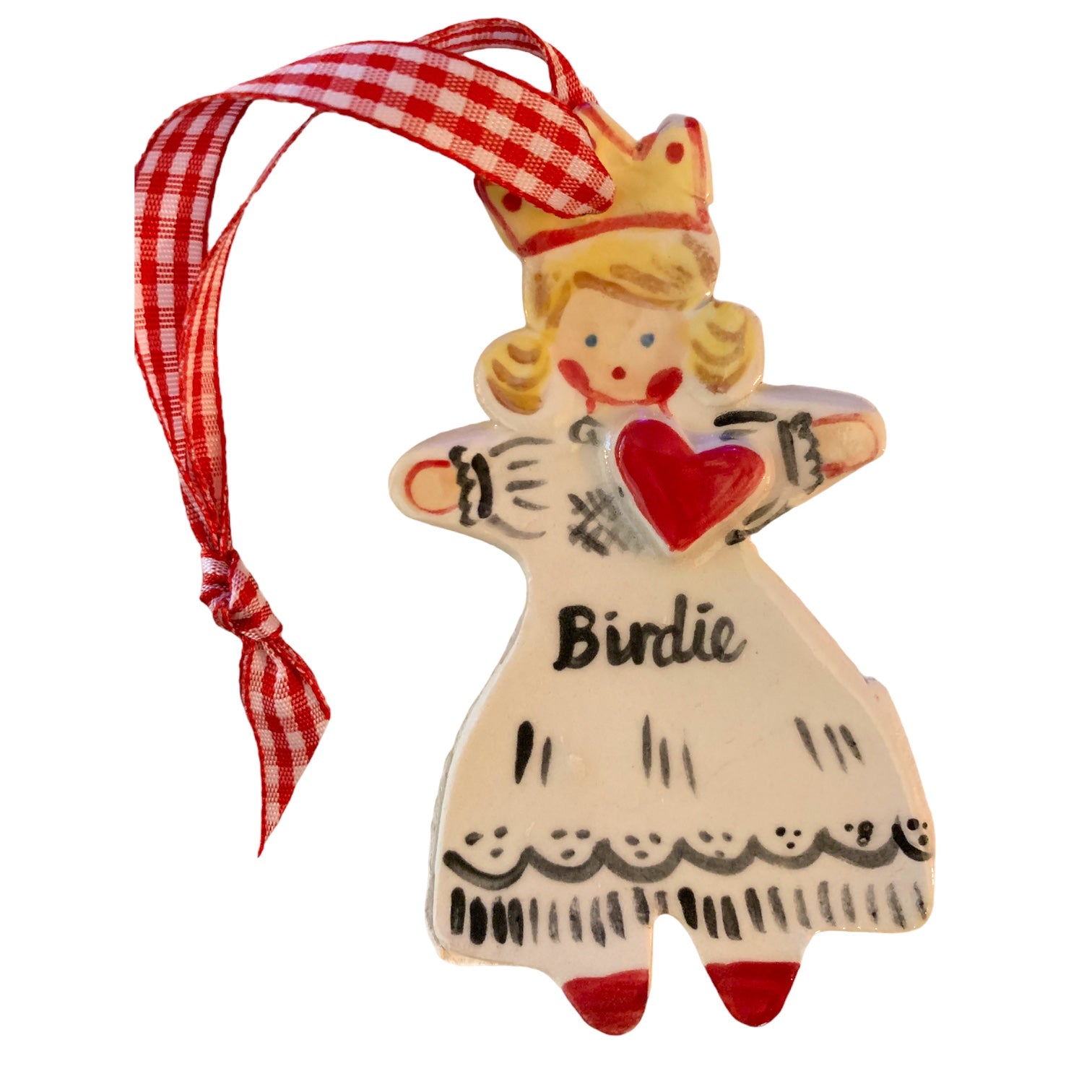 Heart Crown Girl Ornament - Premium from Tricia Lowenfield Design