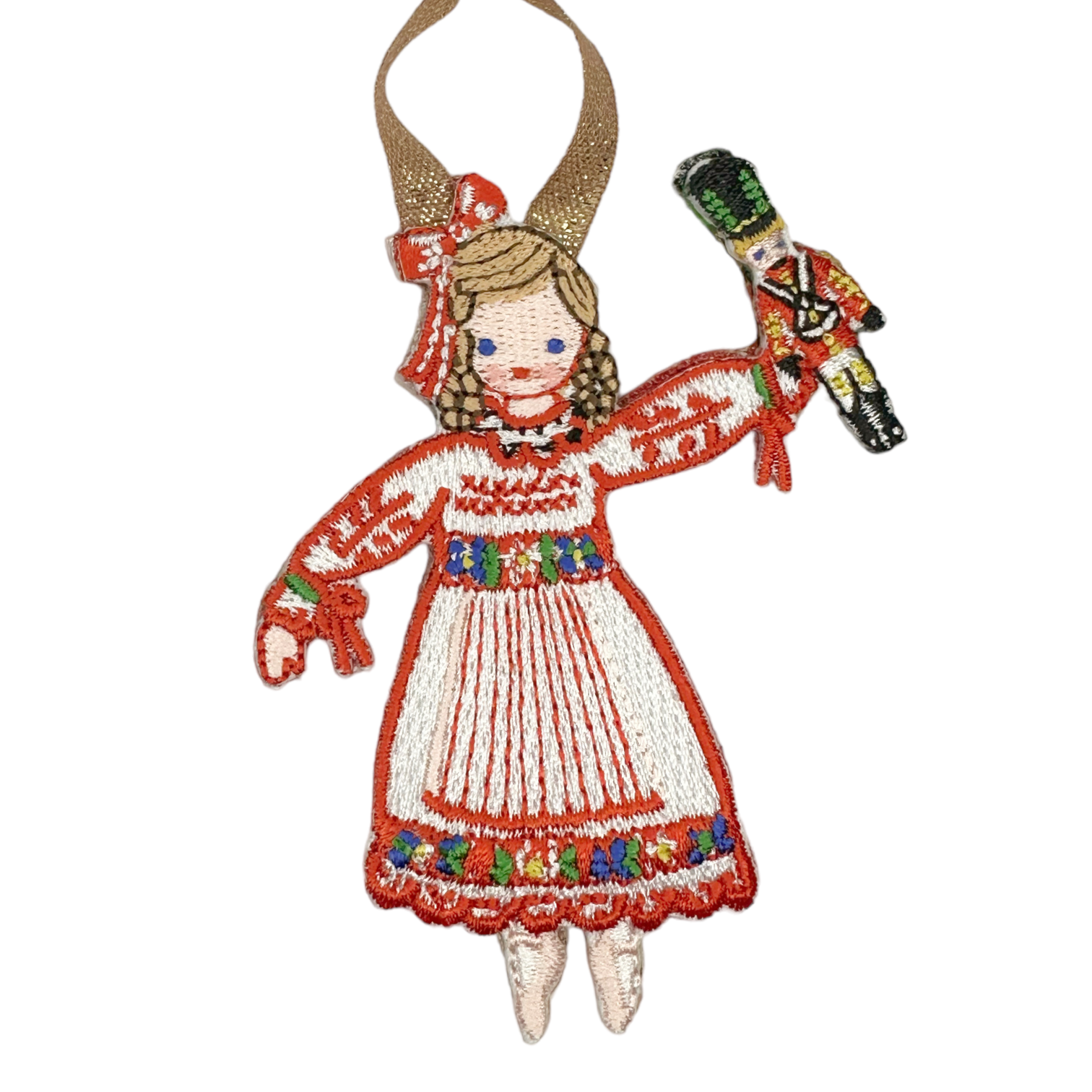 Nutcracker Embroidered Ornament - Nutcracker