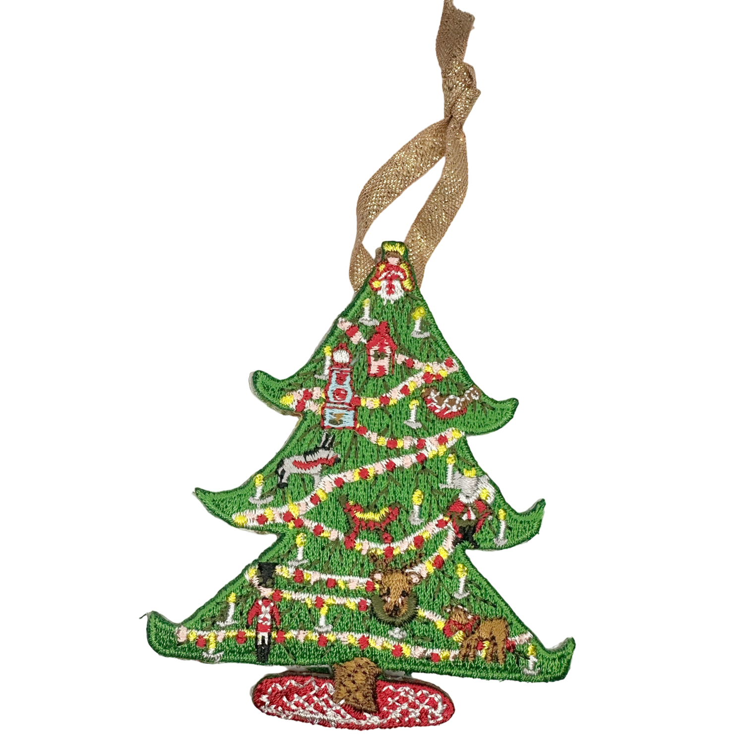 Nutcracker Embroidered Ornament - Harlequin Doll - Premium  from Tricia Lowenfield Design 