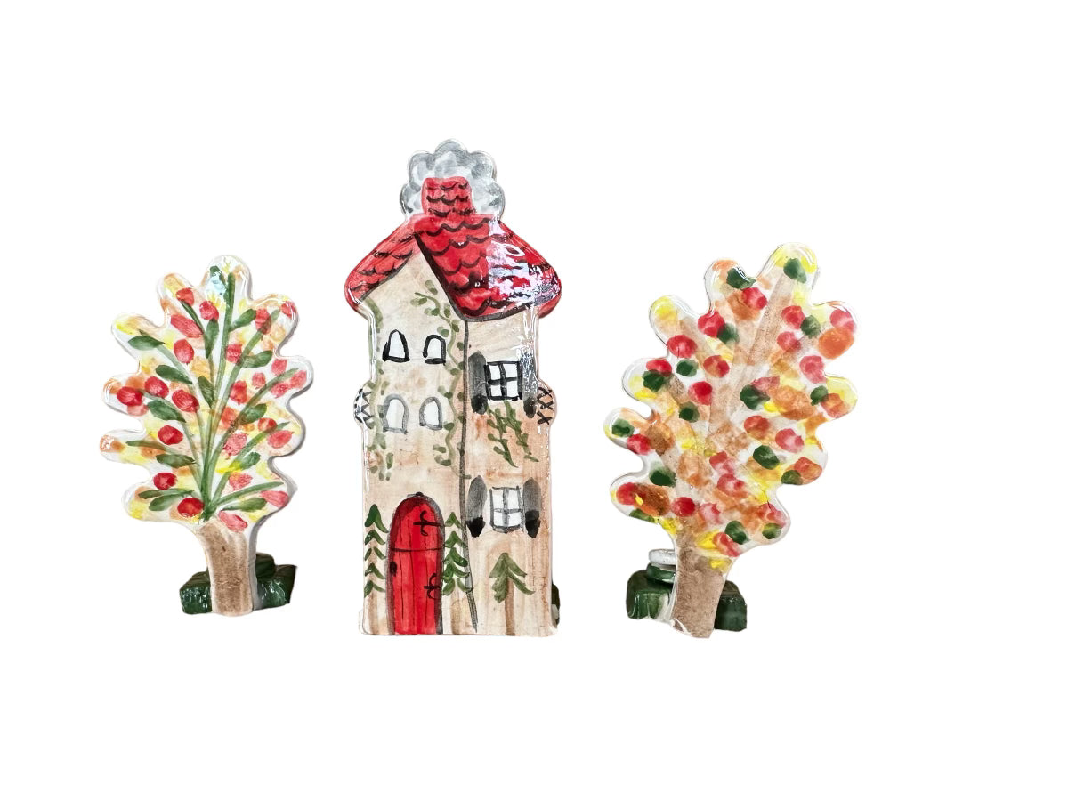 Thanksgiving Vignette - Premium Ceramic Figures from Tricia Lowenfield Design 