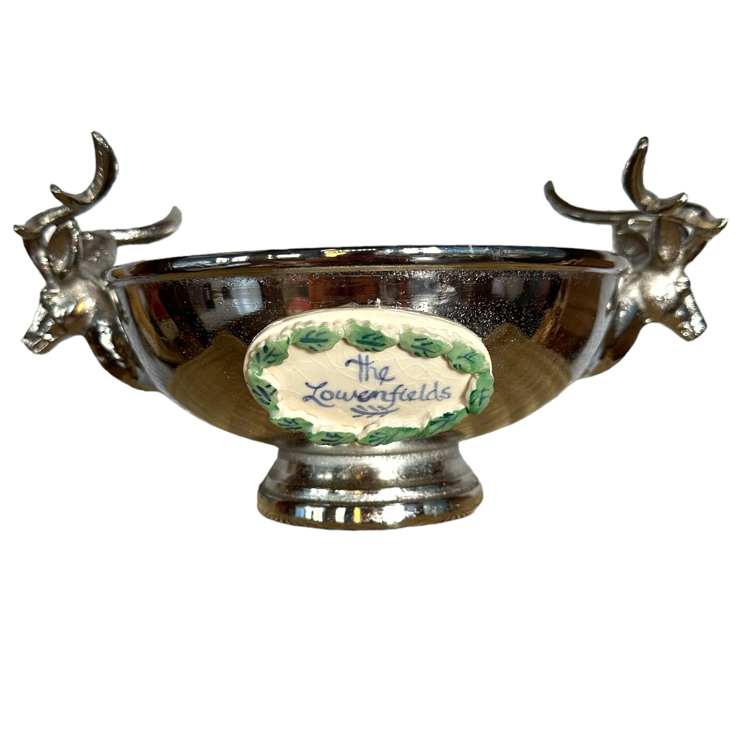 Pewter Stag Bowl - Premium from Tricia Lowenfield Shop