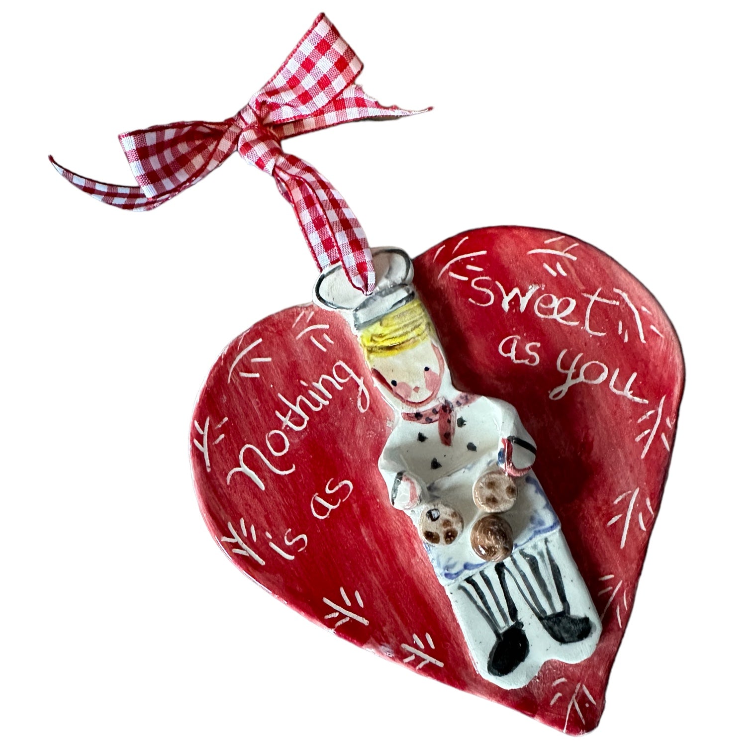 Baker Heart Ornament - Premium  from Tricia Lowenfield Design 