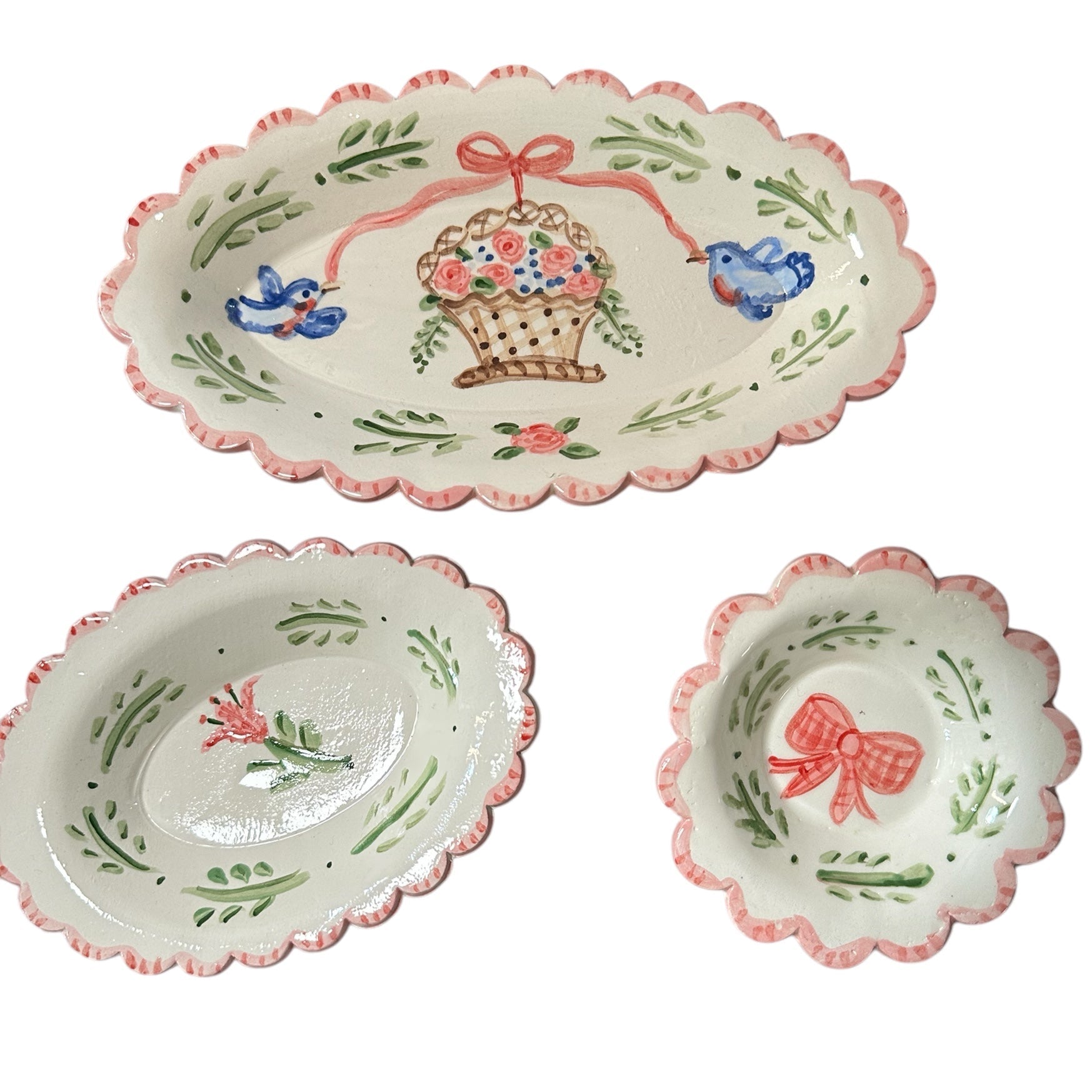 Set of Three Trinket Dishes - Premium from Tricia Lowenfield Design