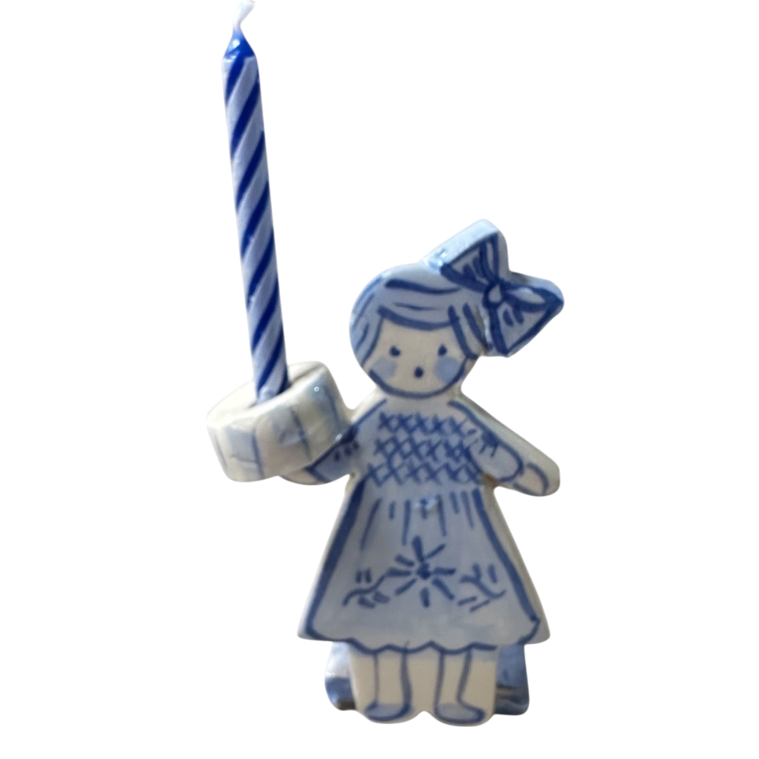 Cake Topper - Boy (Blue/white) - Premium Cake Topper from Tricia Lowenfield Design