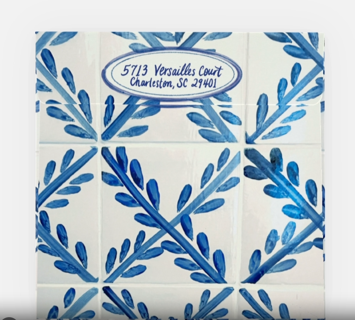 Christmas Cards - Tile Fireplace Design - Premium from Tricia Lowenfield Design