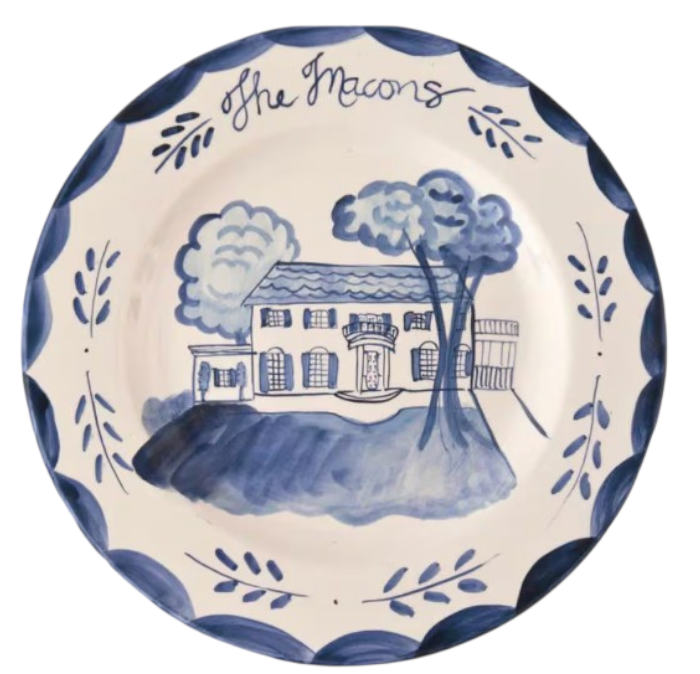 Macons House Family Plate - Premium from Tricia Lowenfield Design