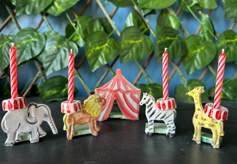 Set of Animal Crackers Cake Toppers