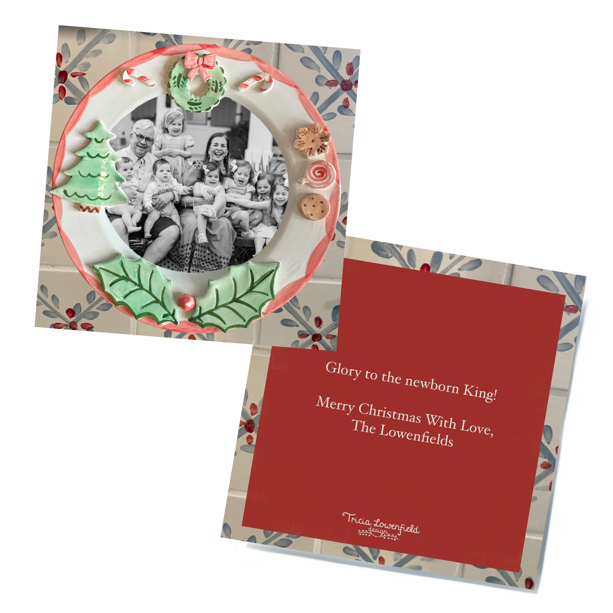 Christmas Cards - Cookie Plate Design - Premium from Tricia Lowenfield Design