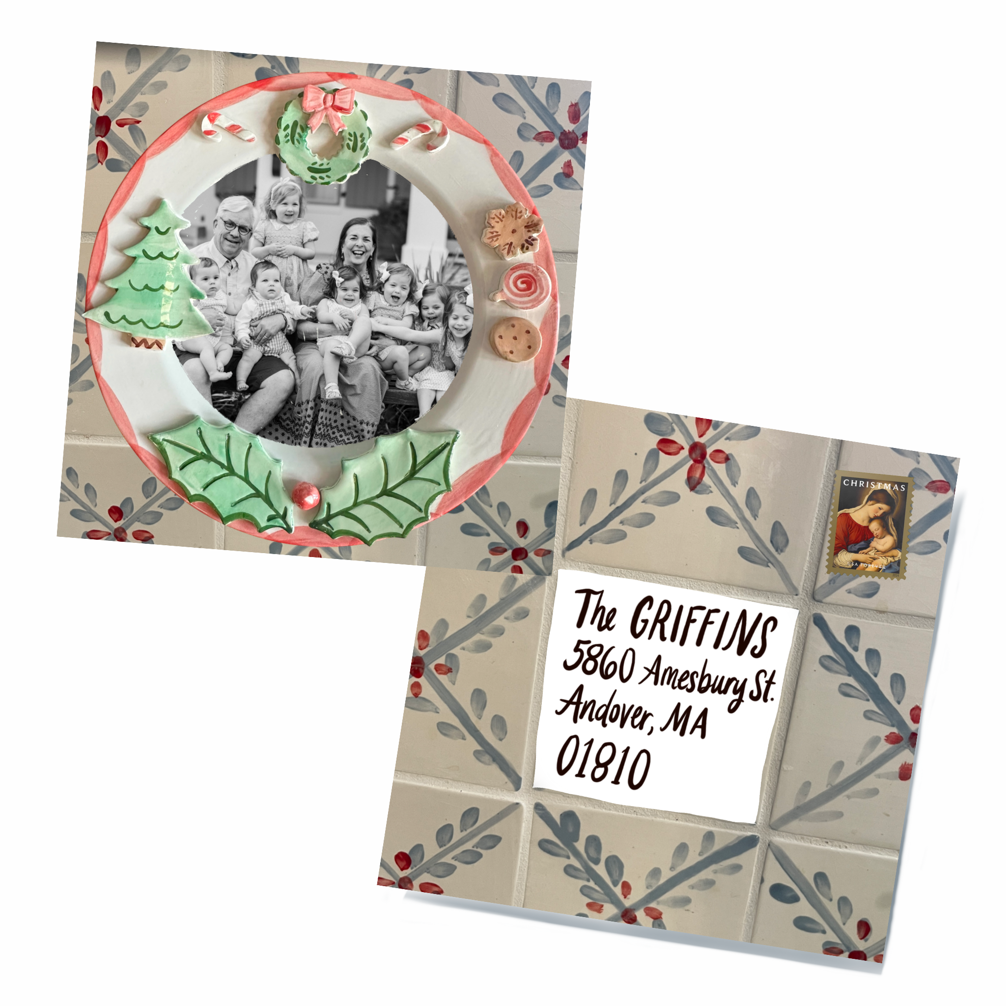 Christmas Cards - Cookie Plate Design - Premium from Tricia Lowenfield Design