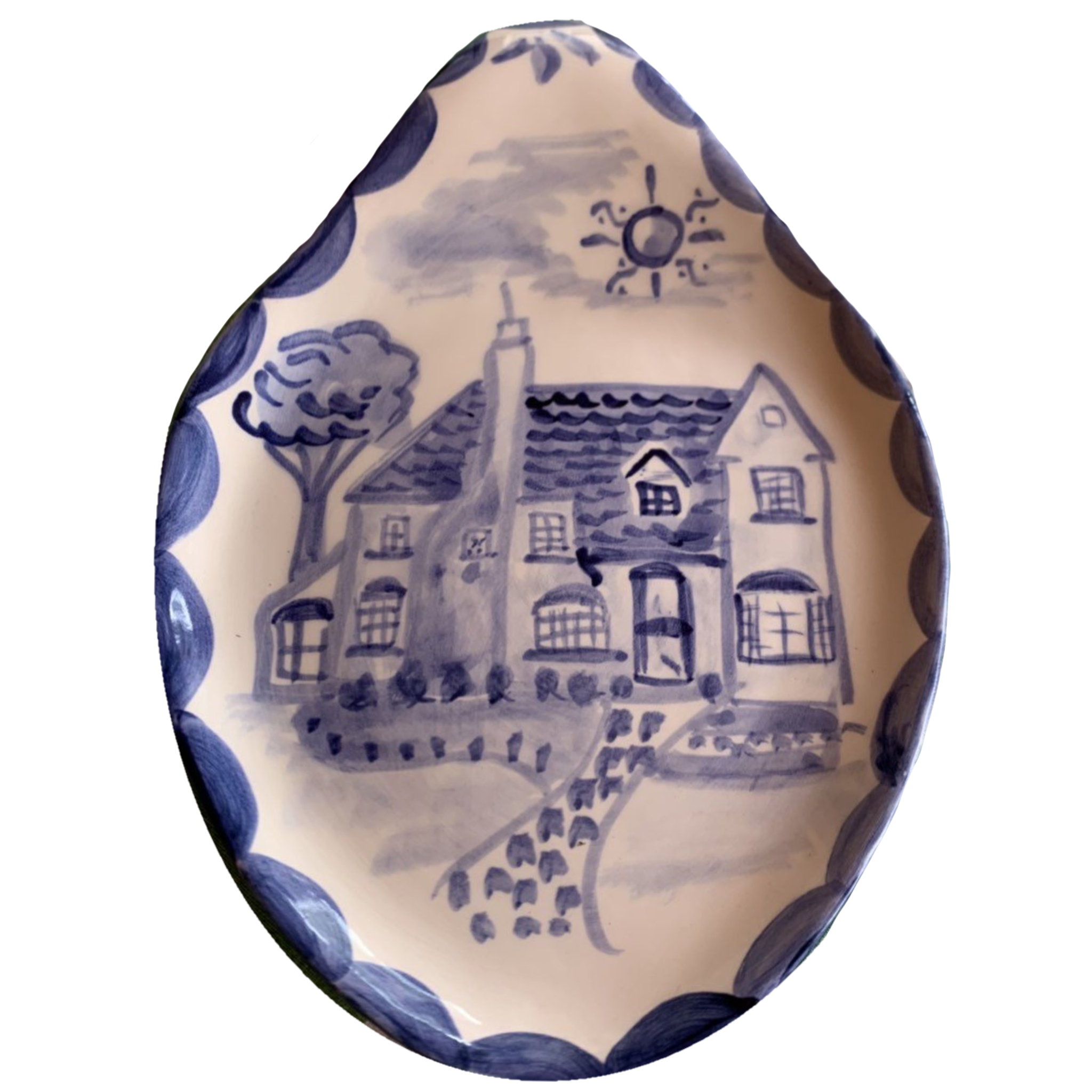 Ceramic Spoonrest - Custom House - Premium from Tricia Lowenfield Shop