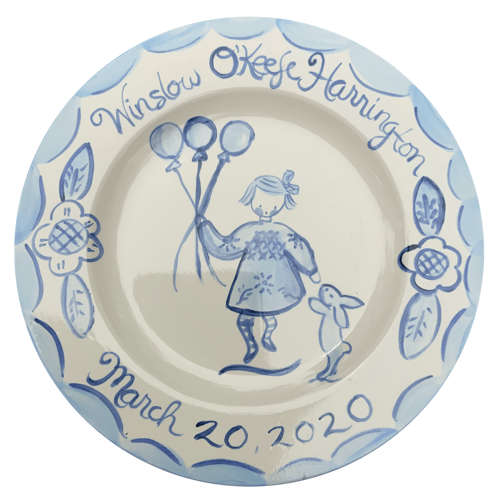 Winslow Birth Plate - Premium from Tricia Lowenfield Shop