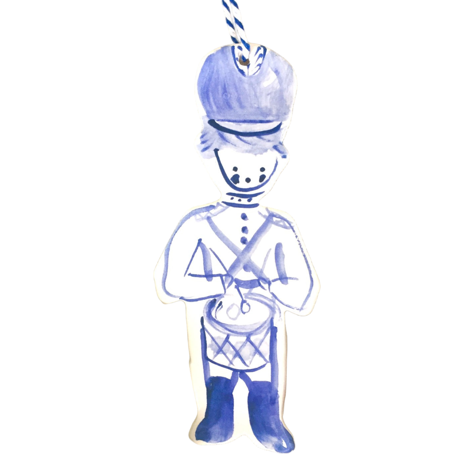 Boy Drummer ornament - blue - Premium from Tricia Lowenfield Design