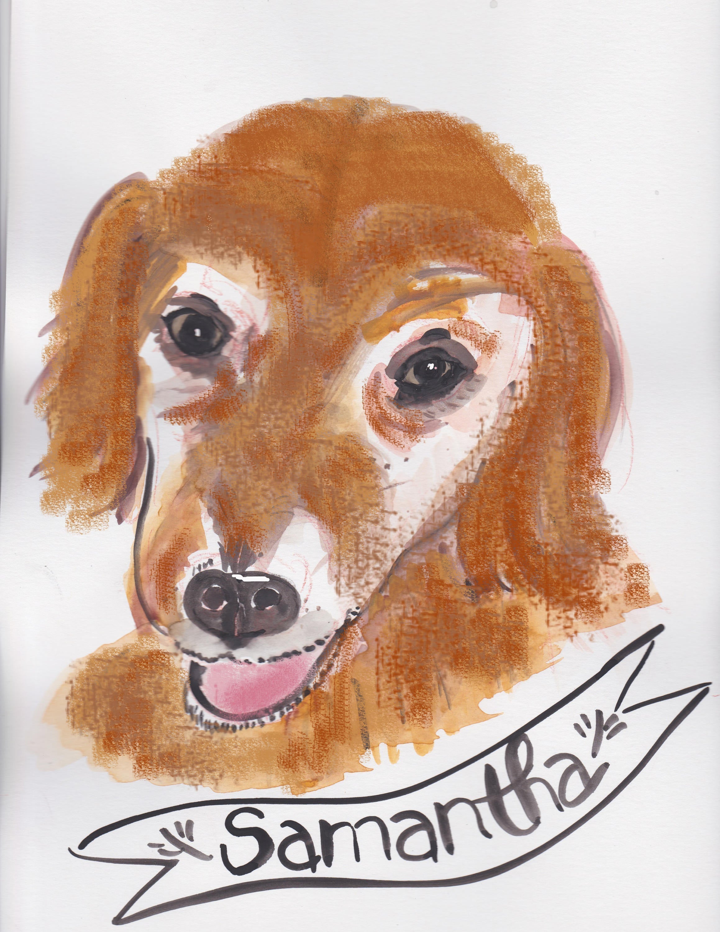 Dog Portrait - Premium from Tricia Lowenfield Design